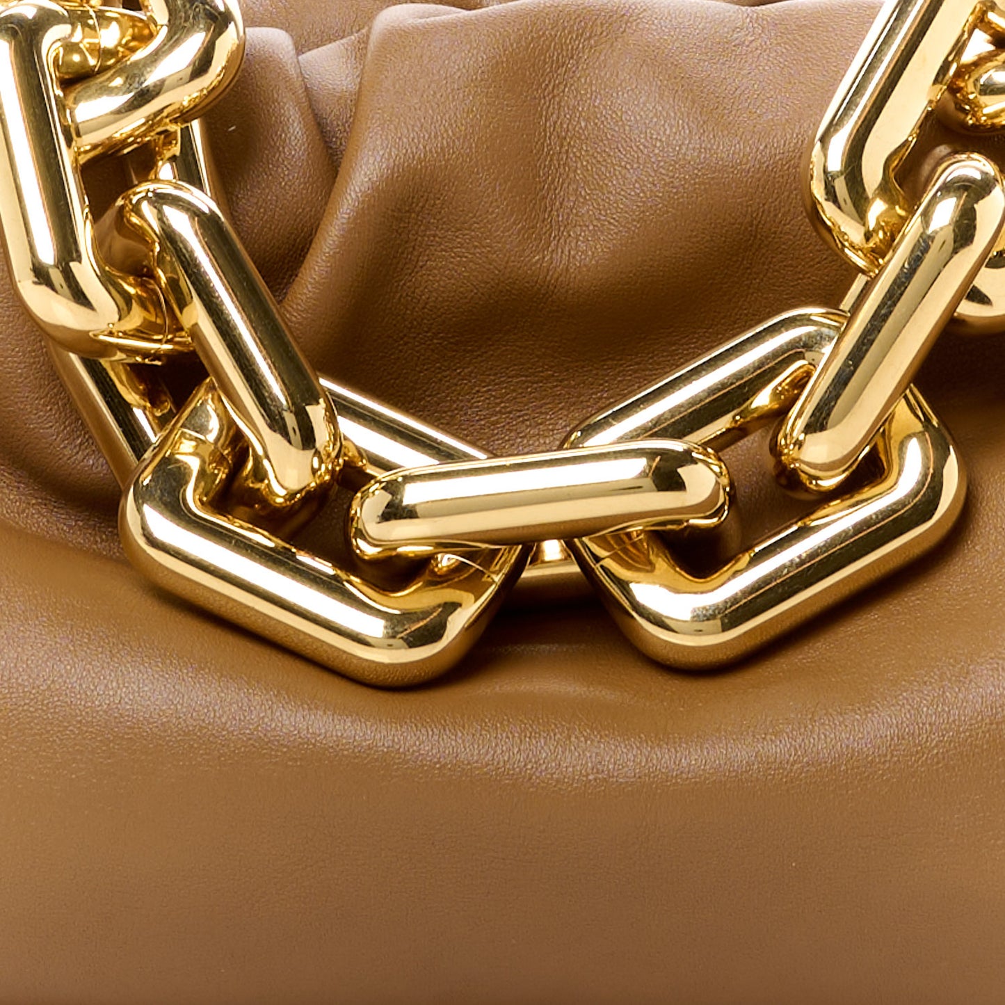 Calfskin The Pouch Chain Teak