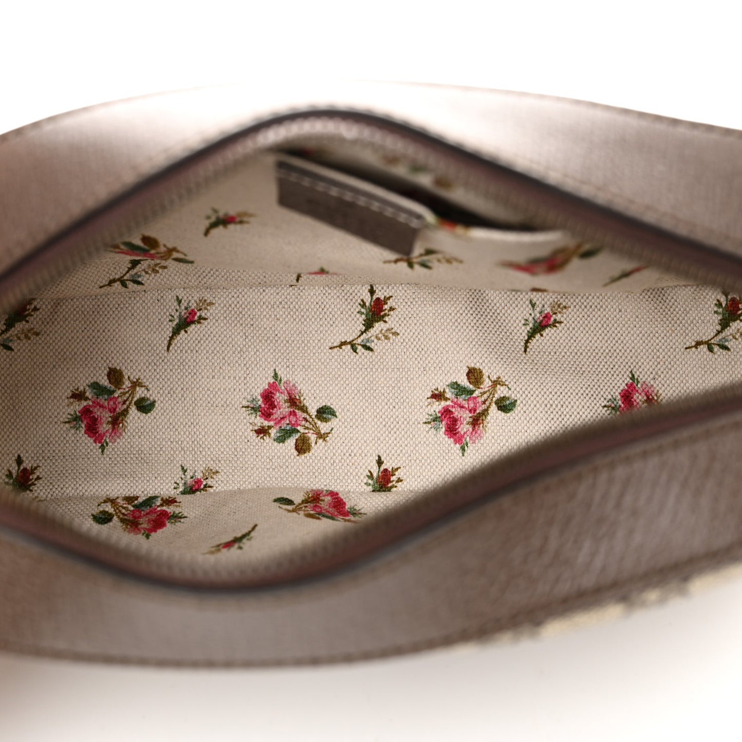 GG Supreme Monogram Web Neo Vintage Shoulder Bag Beige New Acero Crop