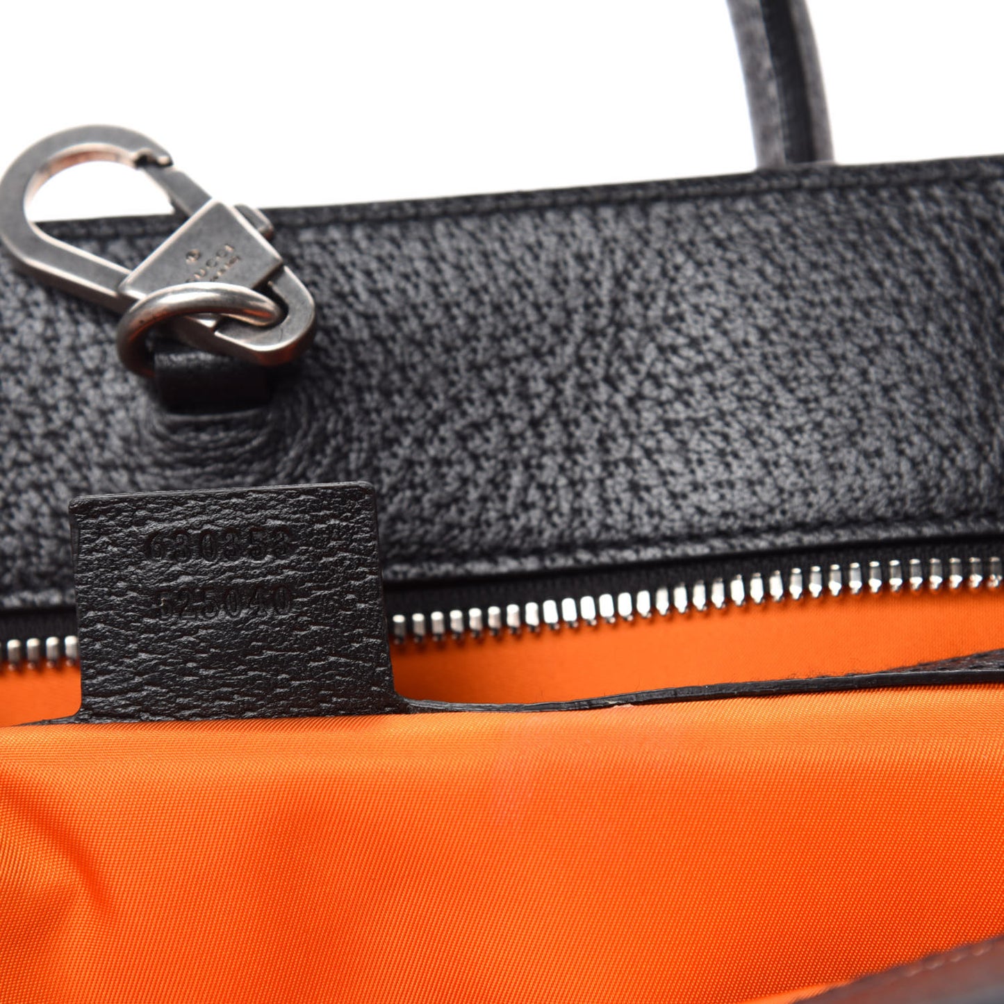 Econyl Nylon Monogram Large Off The Grid Tote Bag Carrot Orange Black