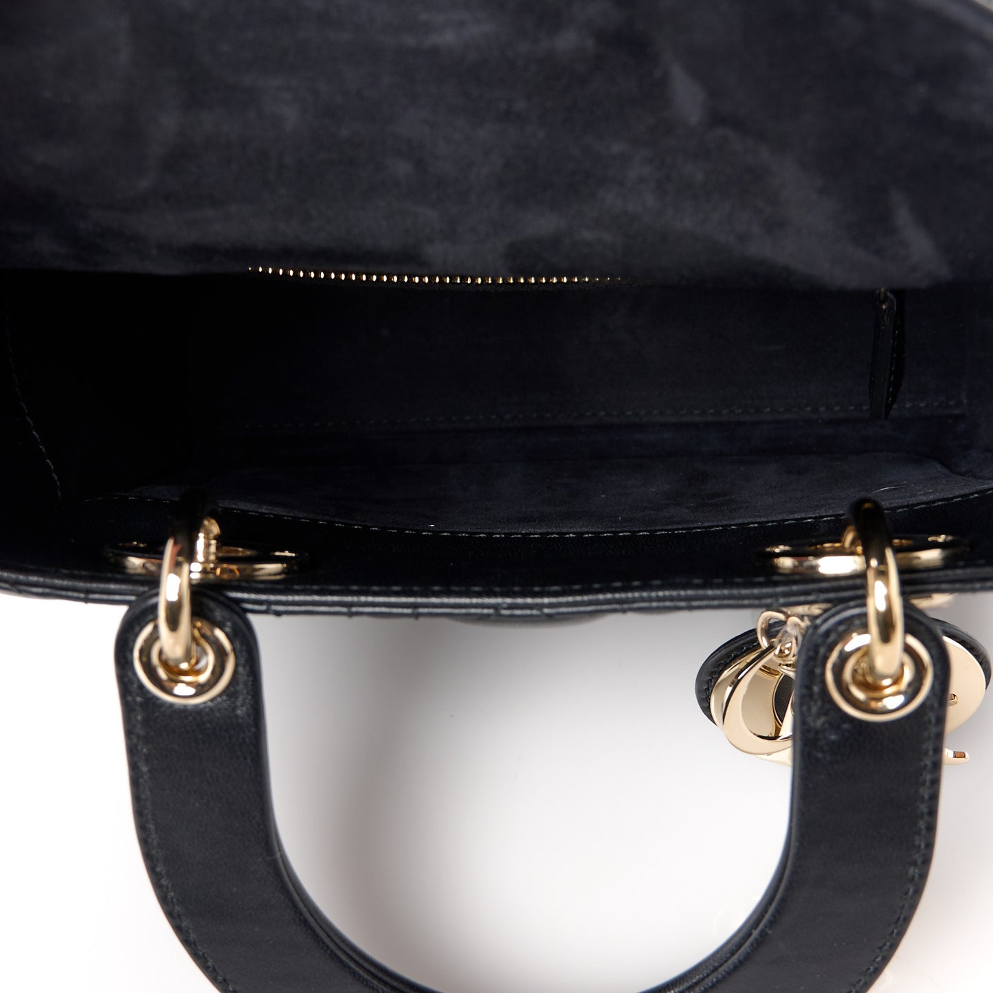 Lambskin Cannage Small My ABCDior Lady Dior Black