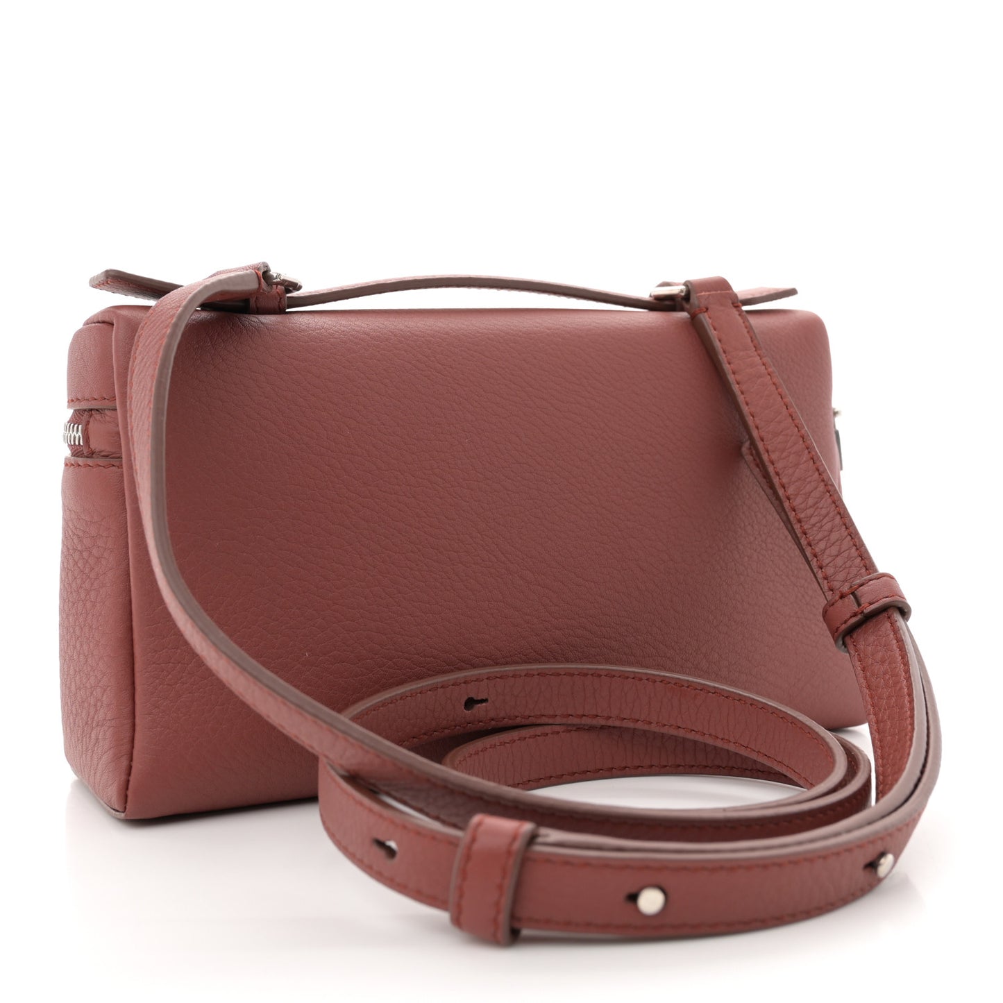 Grained Calfskin L19 Extra Pocket Pouch Kummel