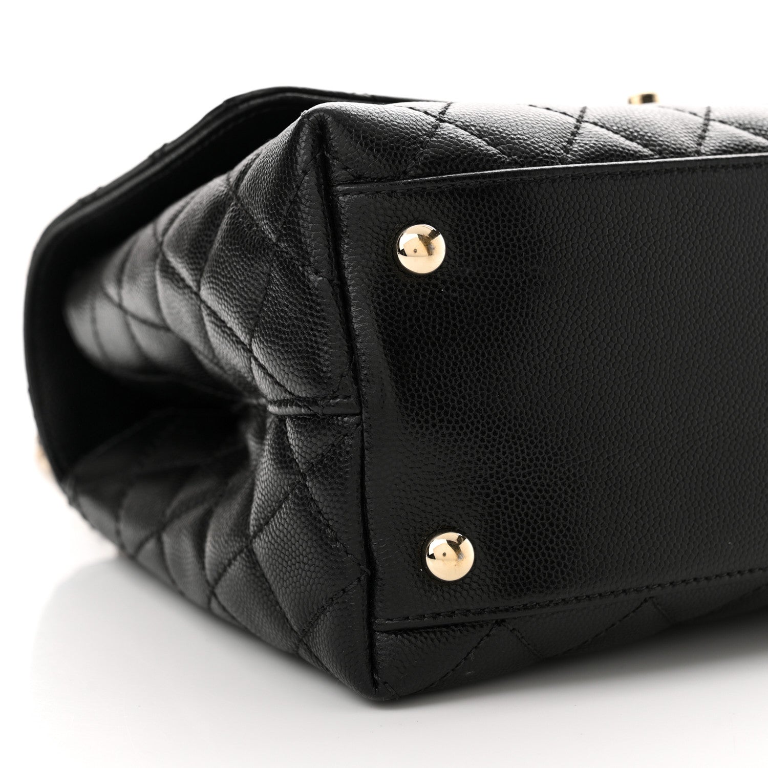 Chanel Caviar Quilted Small Coco Handle Flap Black 9 of 11