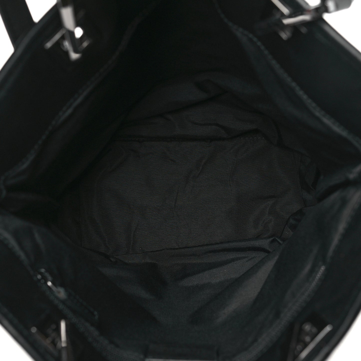 Denim Monogram Small Bucket Tote Black