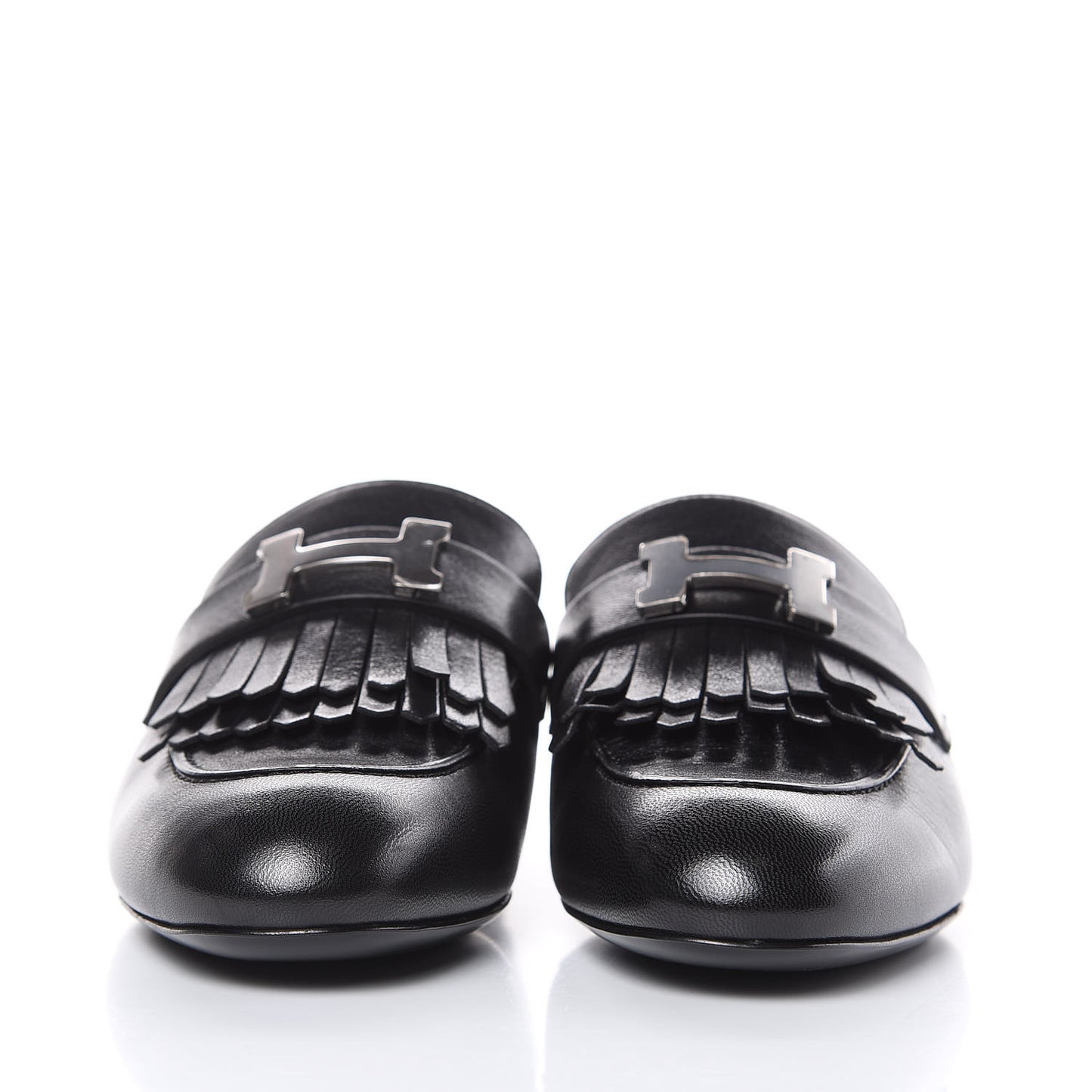 Goatskin Rivoli Mules 35 Black