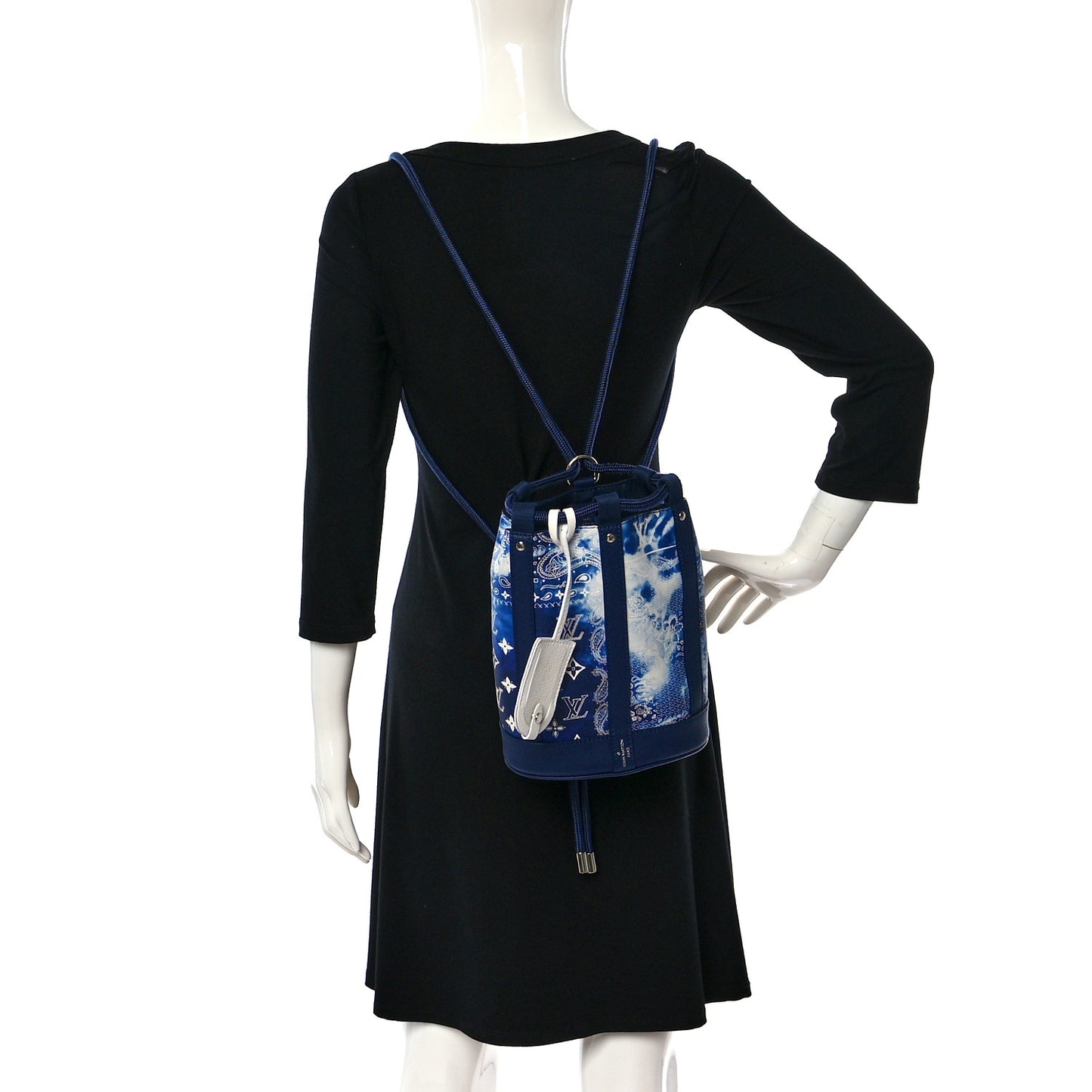 Cowhide Monogram Bandana Randonnee PM Blue