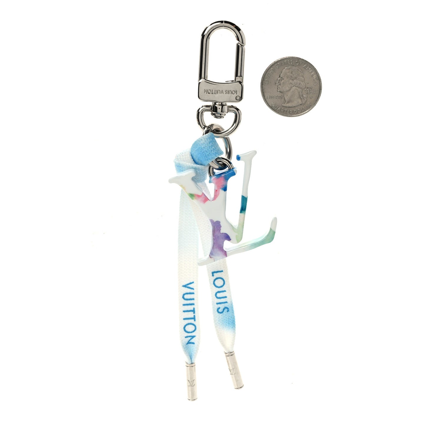 LV Bag Charm Key Holder Watercolor