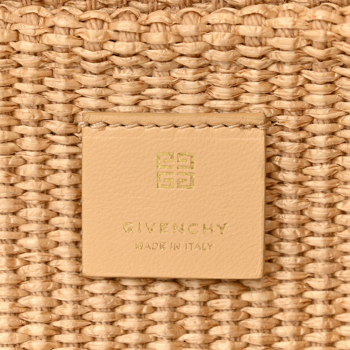 Raffia Large G Shopping Tote Natural