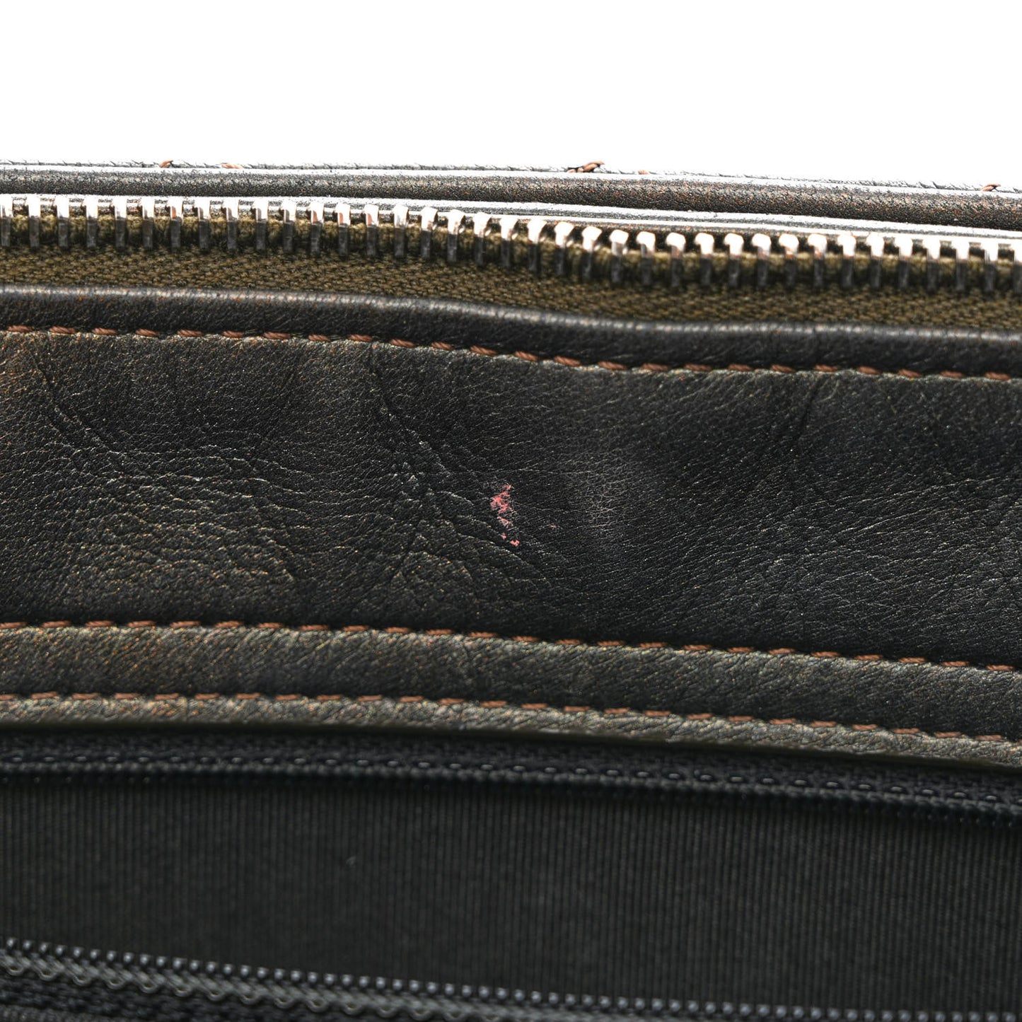 Metallic Goatskin Quilted Medium Rock In Rome Tote Charcoal