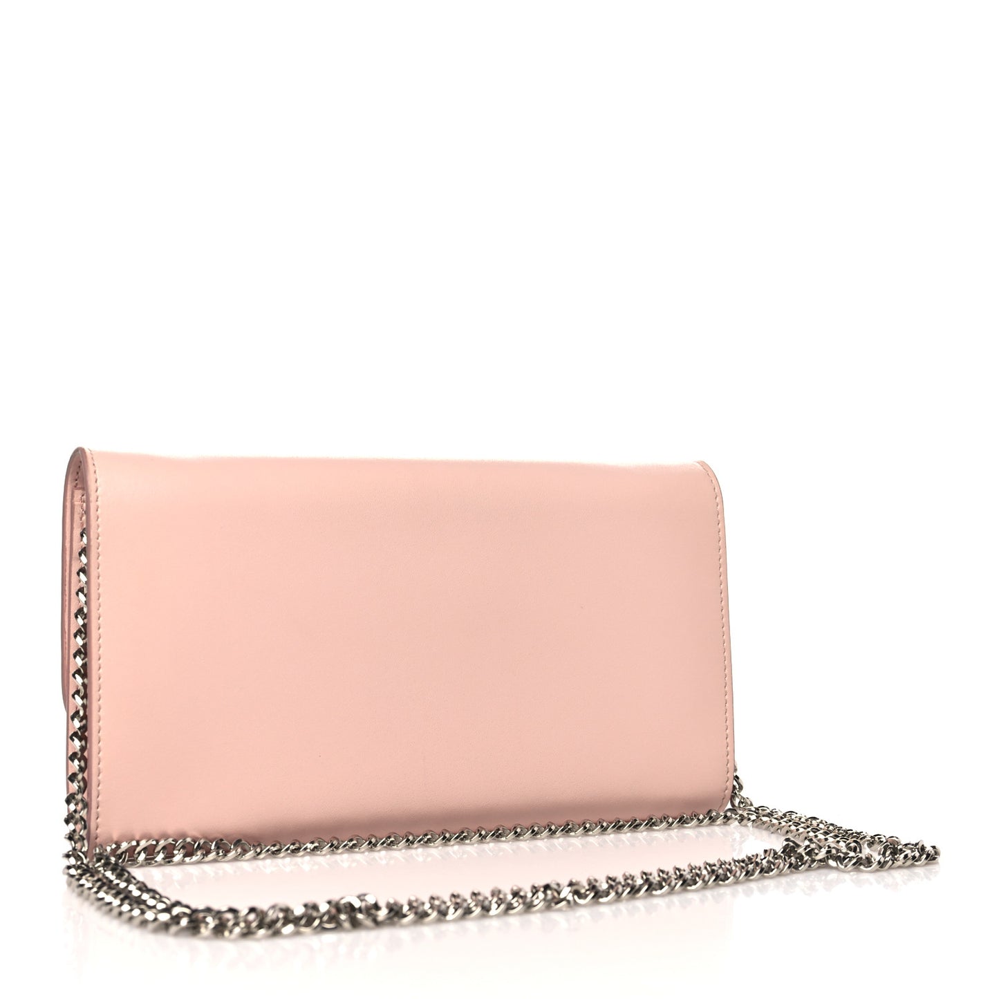 SALVATORE FERRAGAMO Calfskin Vara Bow Chain Flap Crossbody Pink