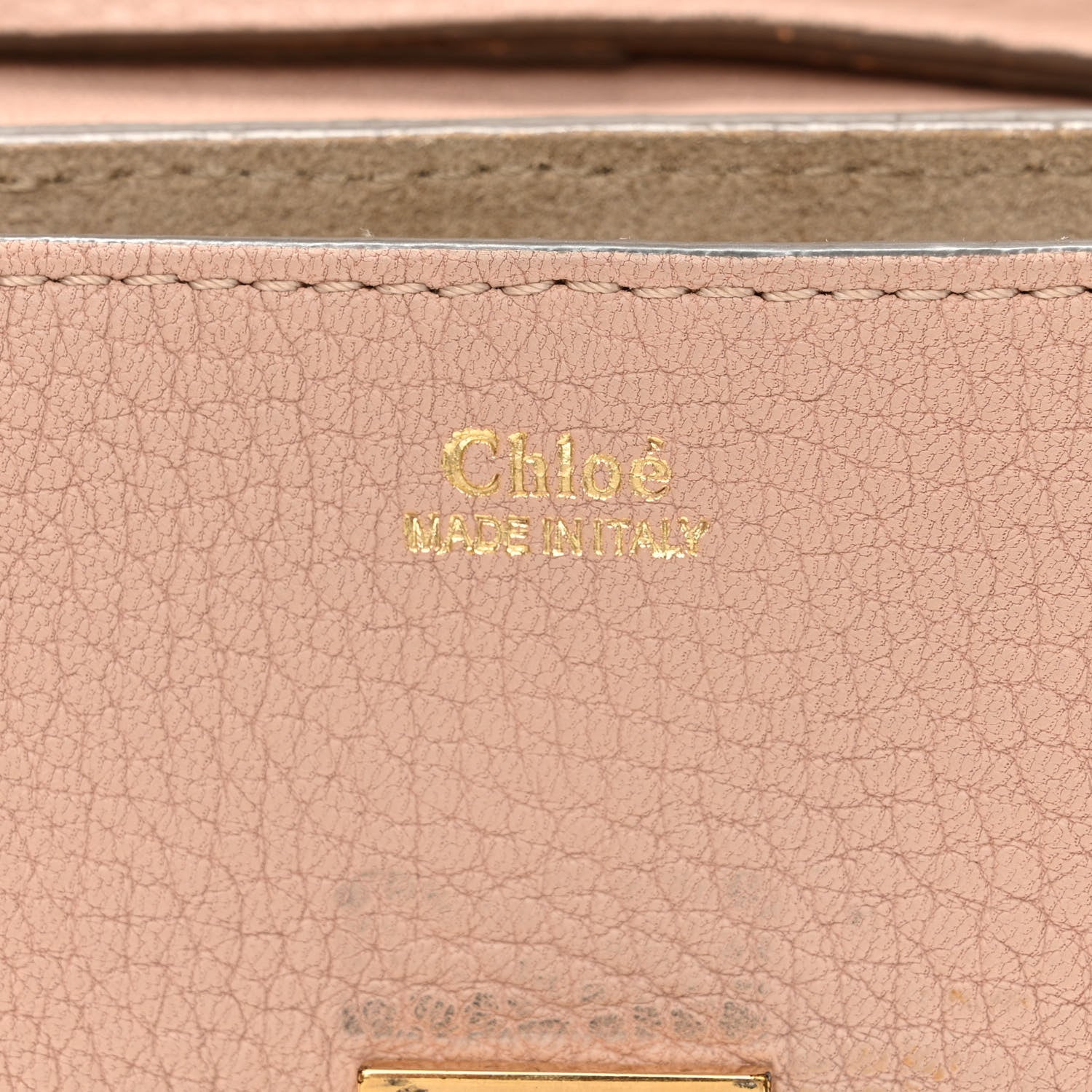 Chloe Grained Lambskin Mini Drew Shoulder Bag Cement Pink 6 of 12