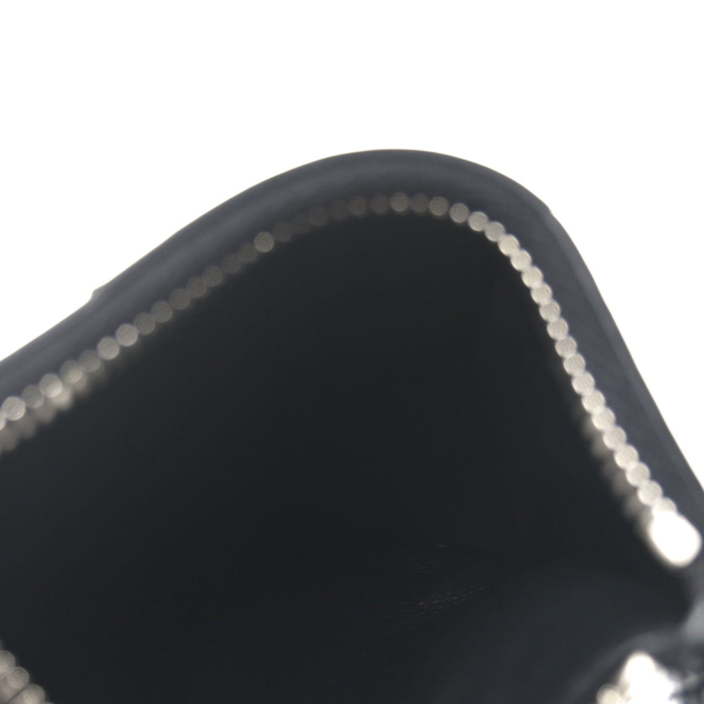 Nappa Maxi Intrecciato Zip Card Holder Black