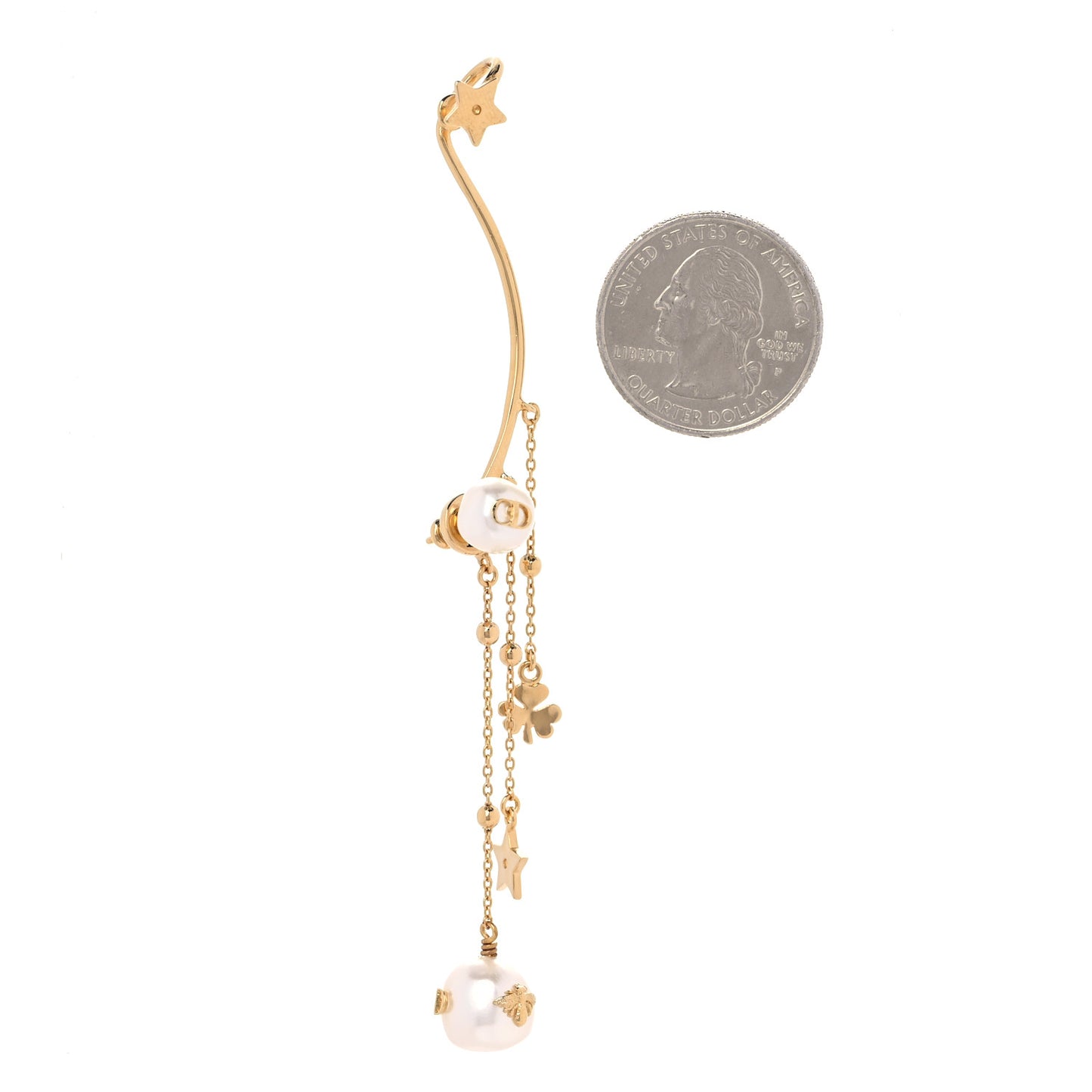 Pearl Shiny-D Earring Gold