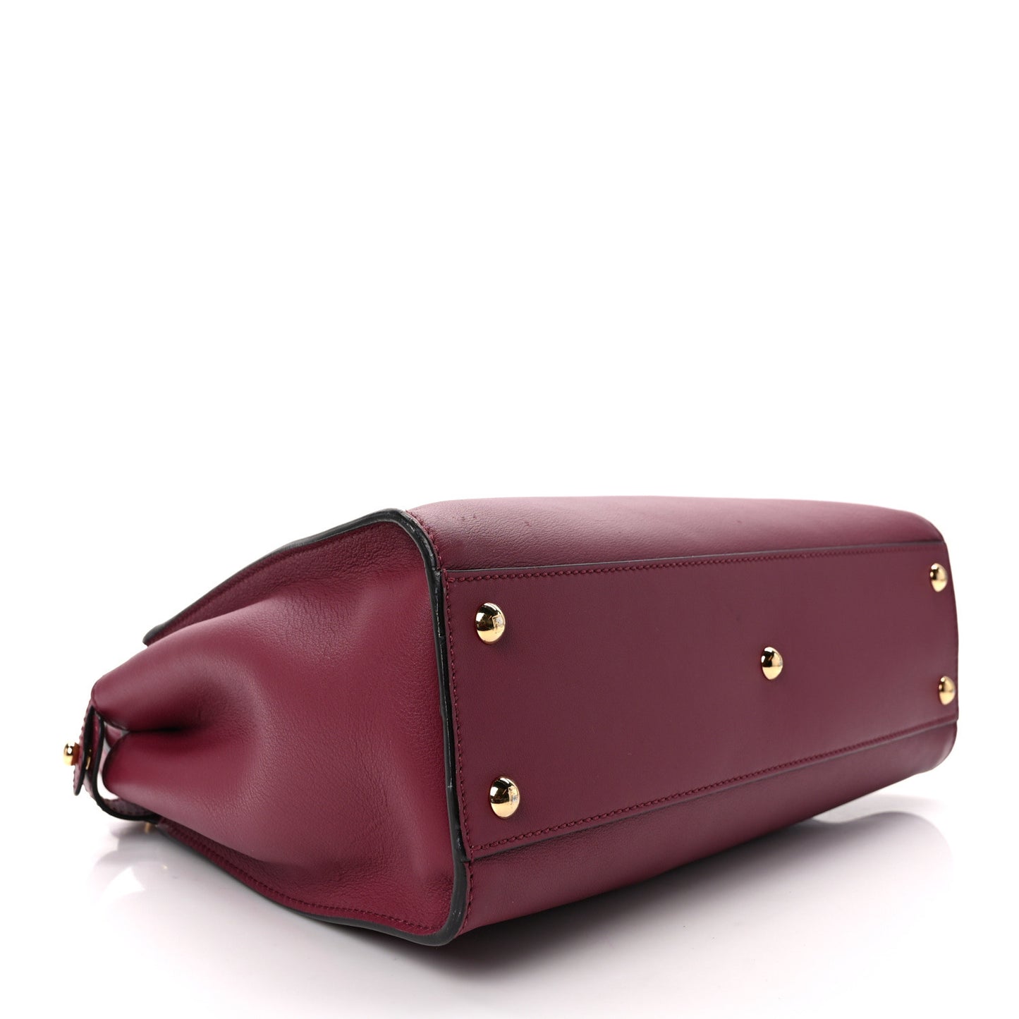 Vitello Seta Medium Peekaboo Iconic Satchel Magenta