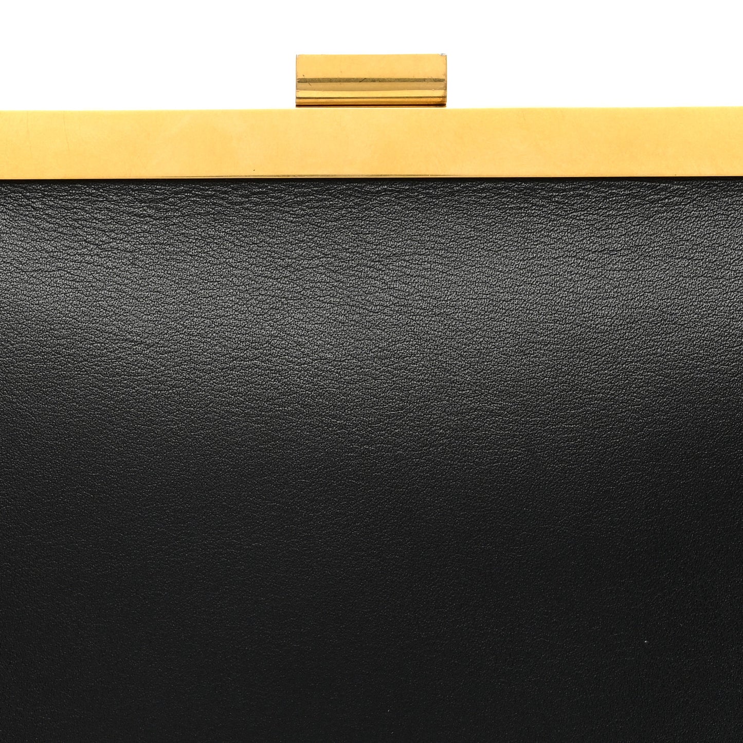 Smooth Calfskin Mini Clasp Bag Black