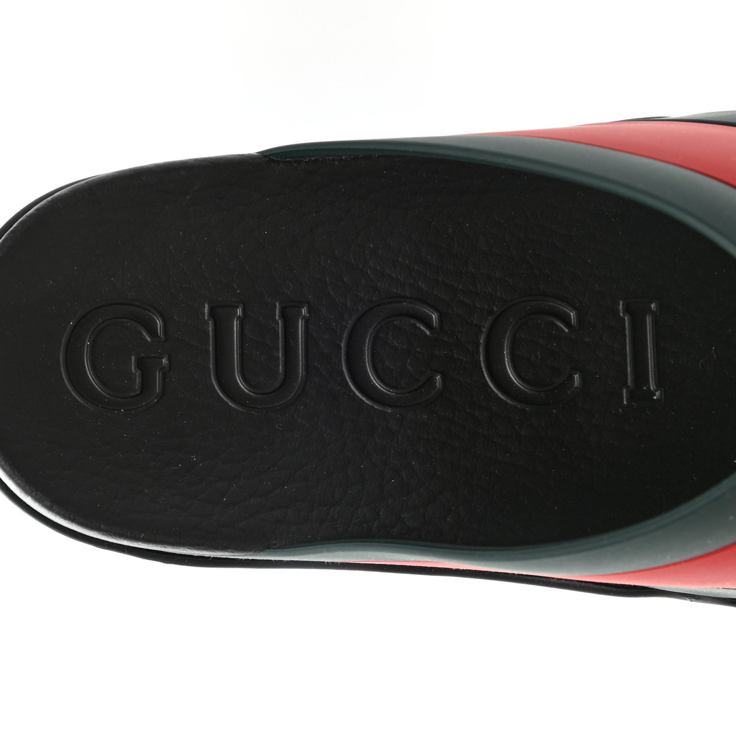 Rubber Web Mens Criss Cross Slide Sandals 8 Green Red