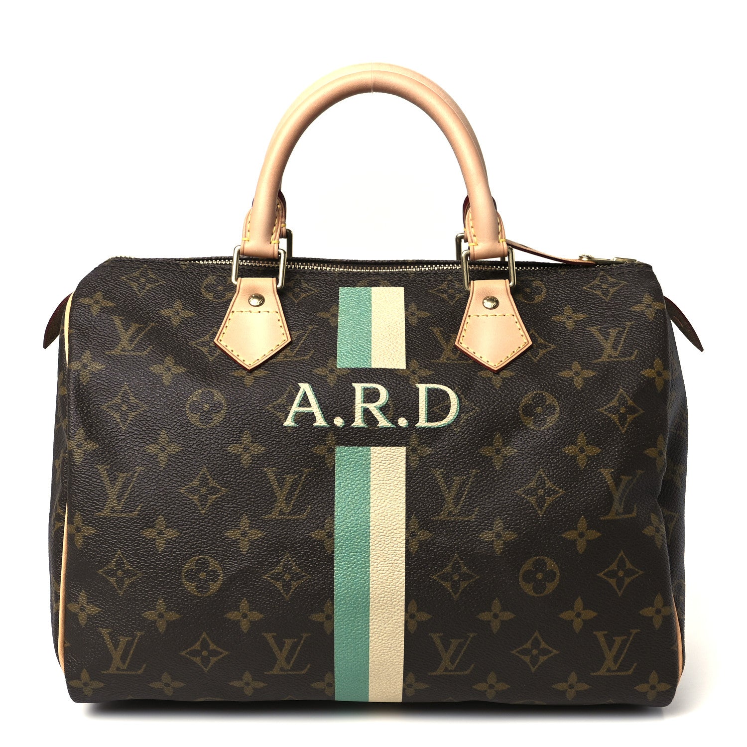 Louis Vuitton Monogram My LV Heritage Speedy 30 Turquoise Ivory