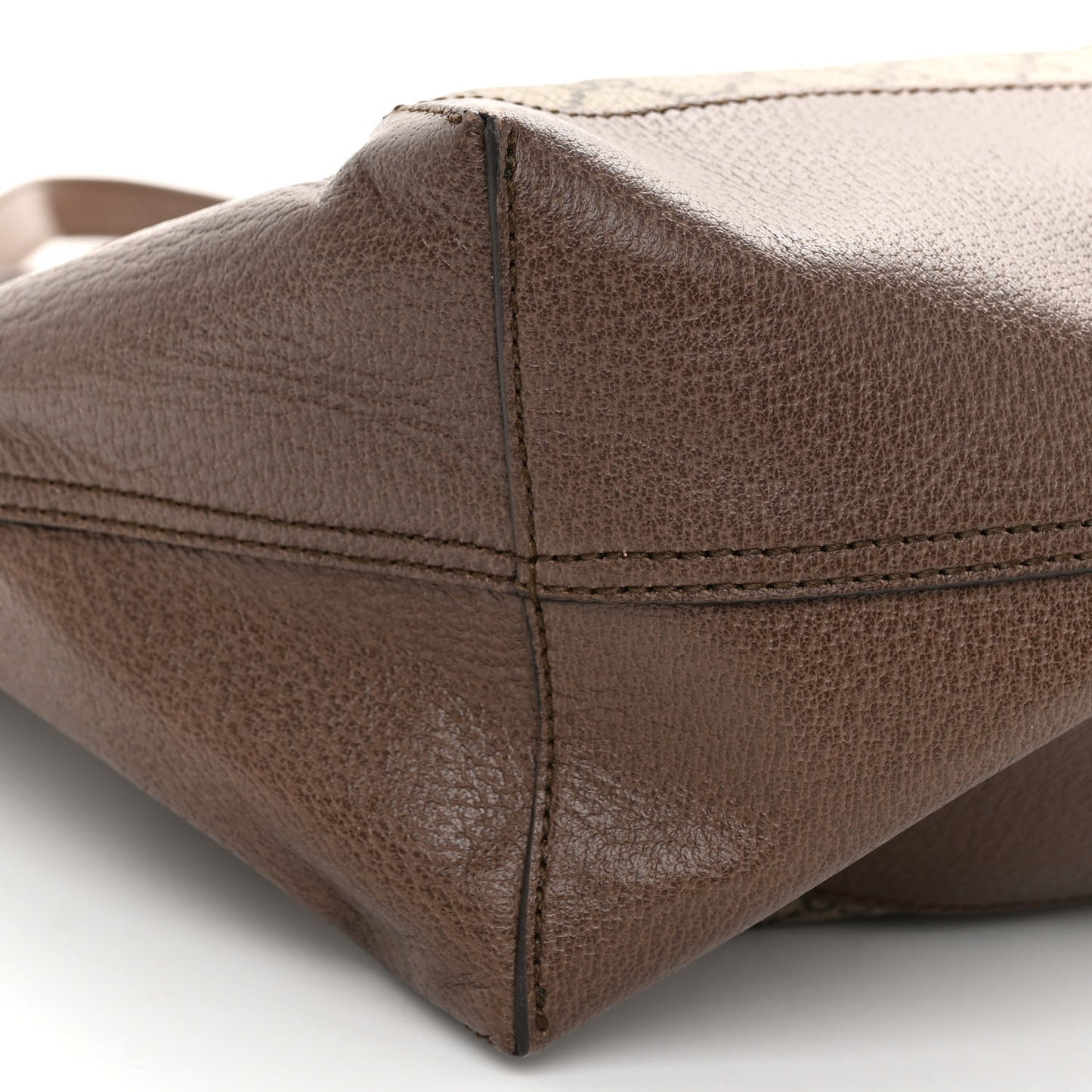 GG Supreme Monogram Web Ophidia Tote Brown