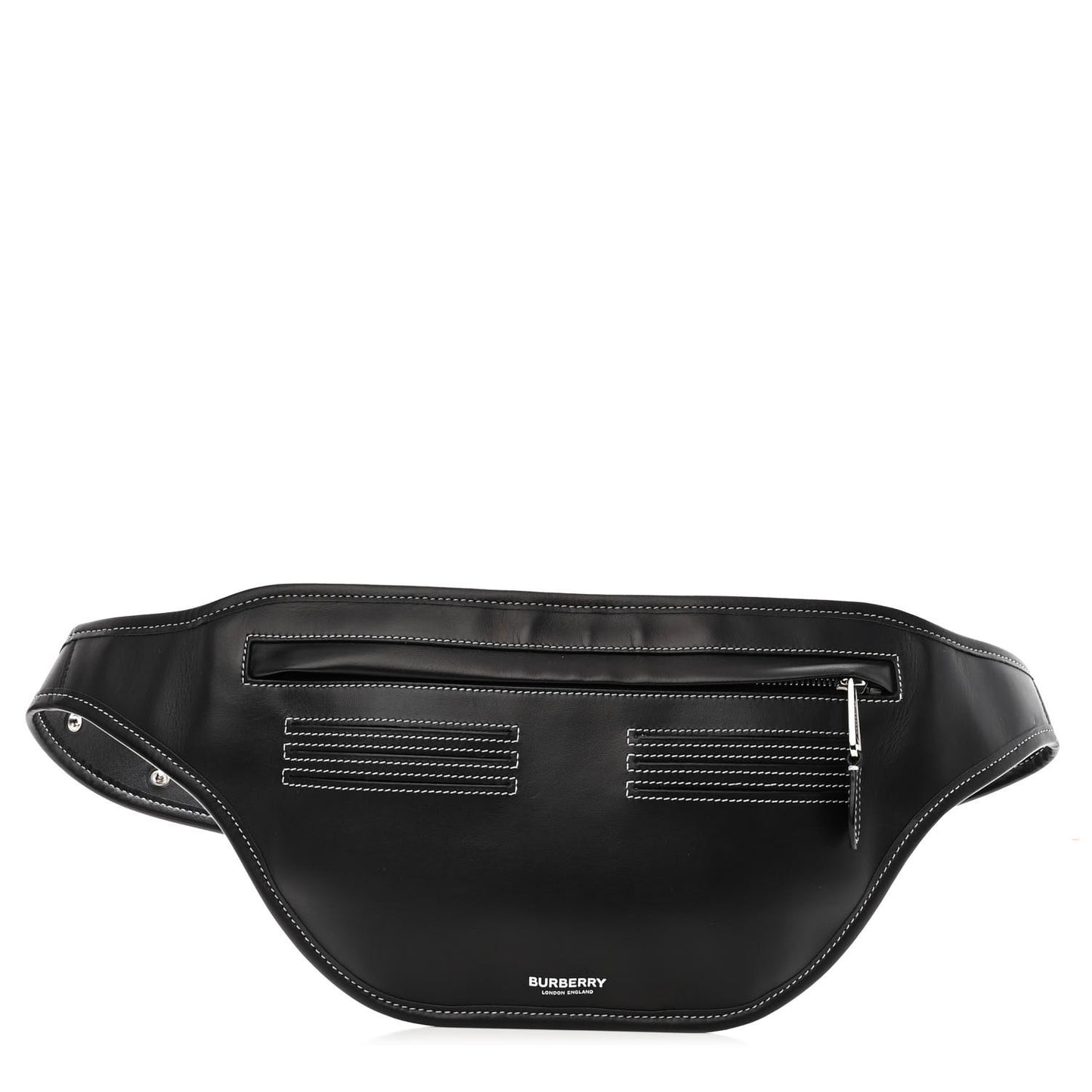 Smooth Calfskin Brummell Bum Bag Black