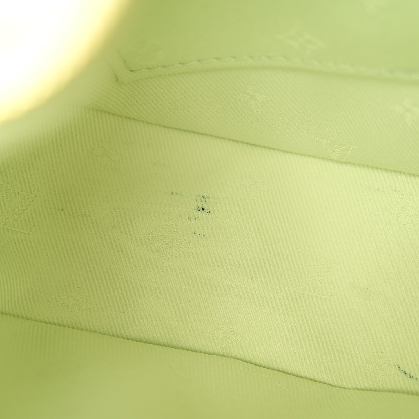 Calfskin Bubblegram Over The Moon Light Green