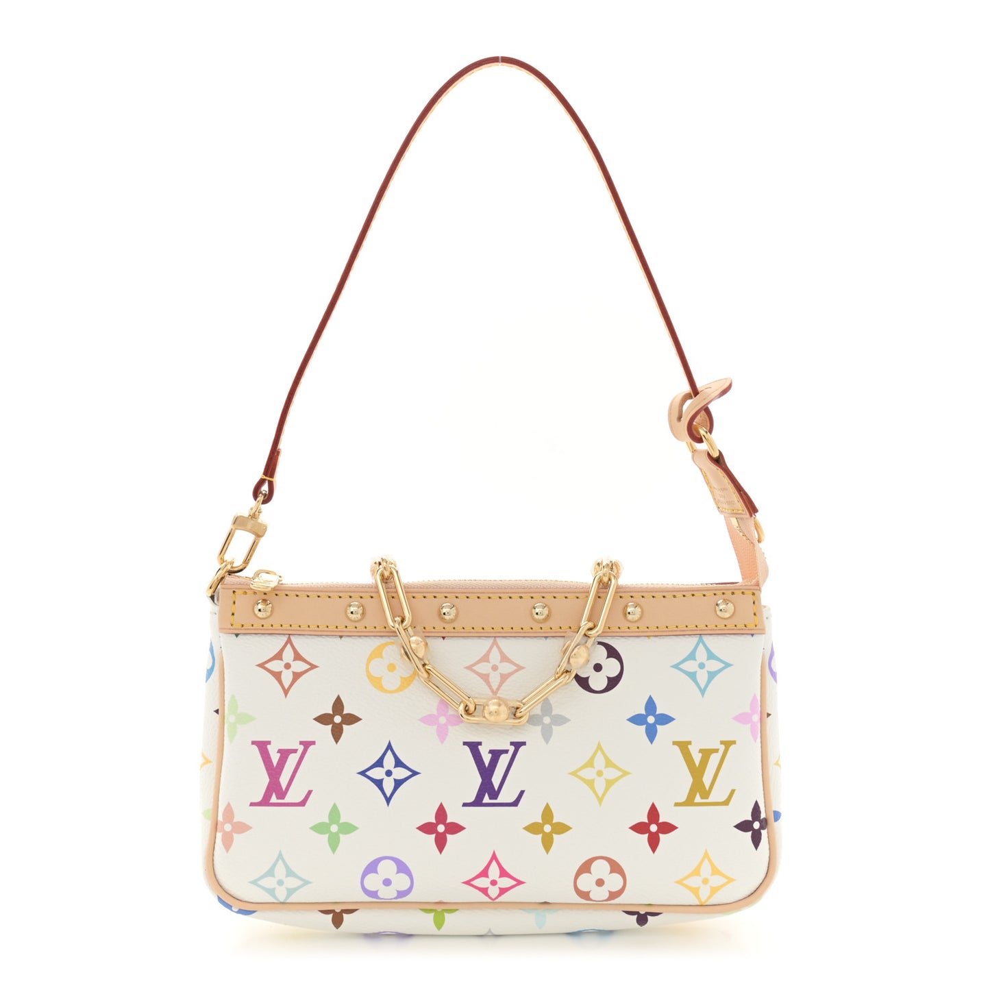 LV X TM Monogram Multicolor Pochette Accessories White