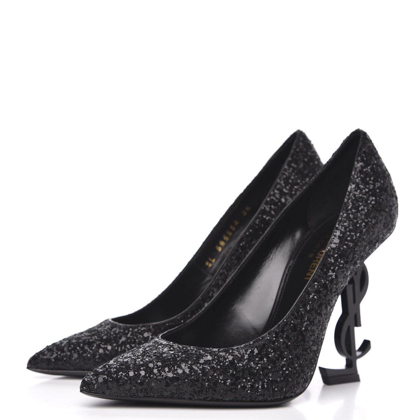 Glitter Opyum 100 Pumps 36 Black