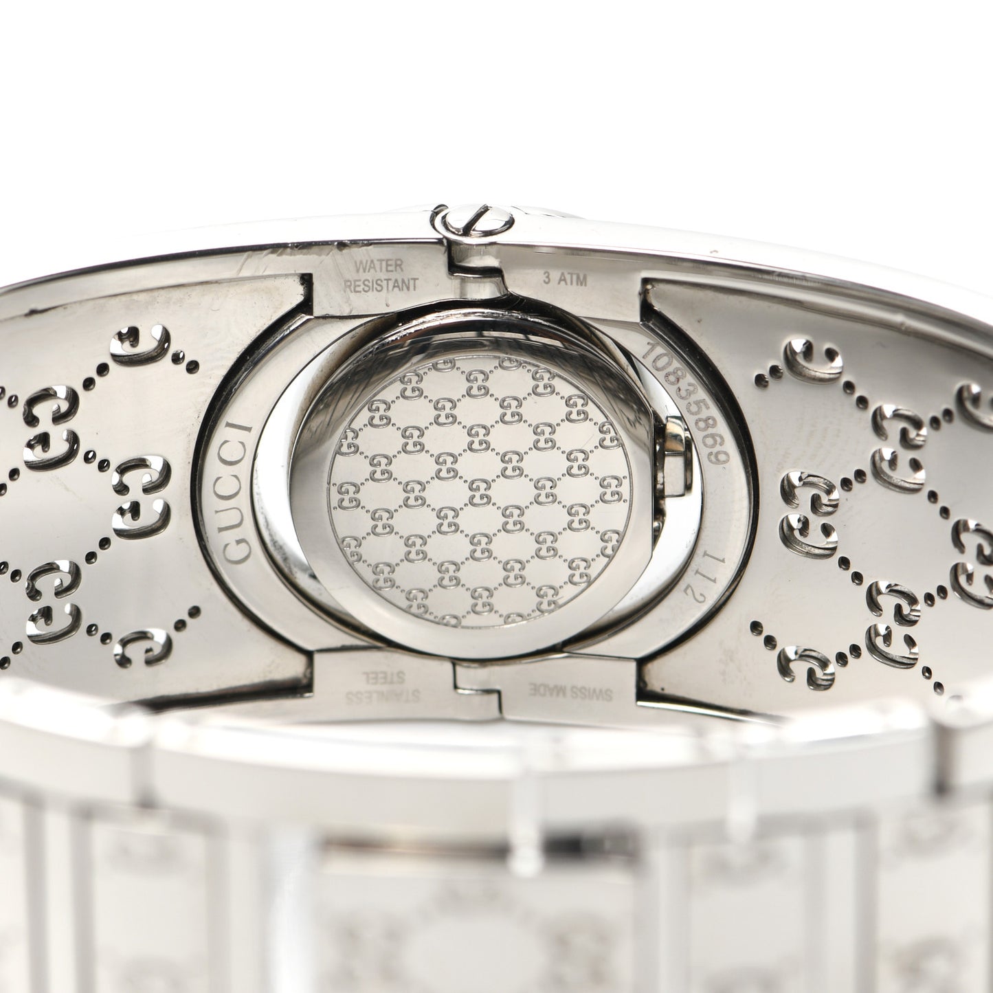 Stainless Steel Diamond Bezel 23mm Twirl Quartz Watch Brown
