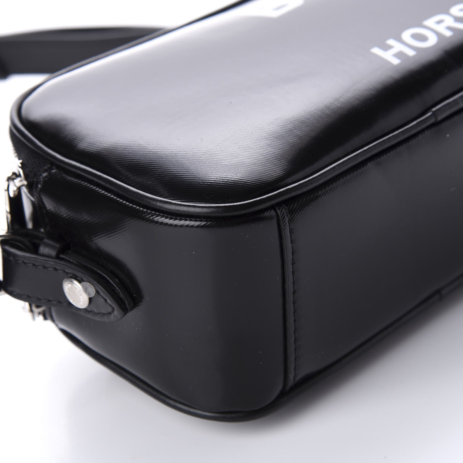 Burberry Coated Canvas Horseferry Print Micro Camera Bag Black 6 of 10