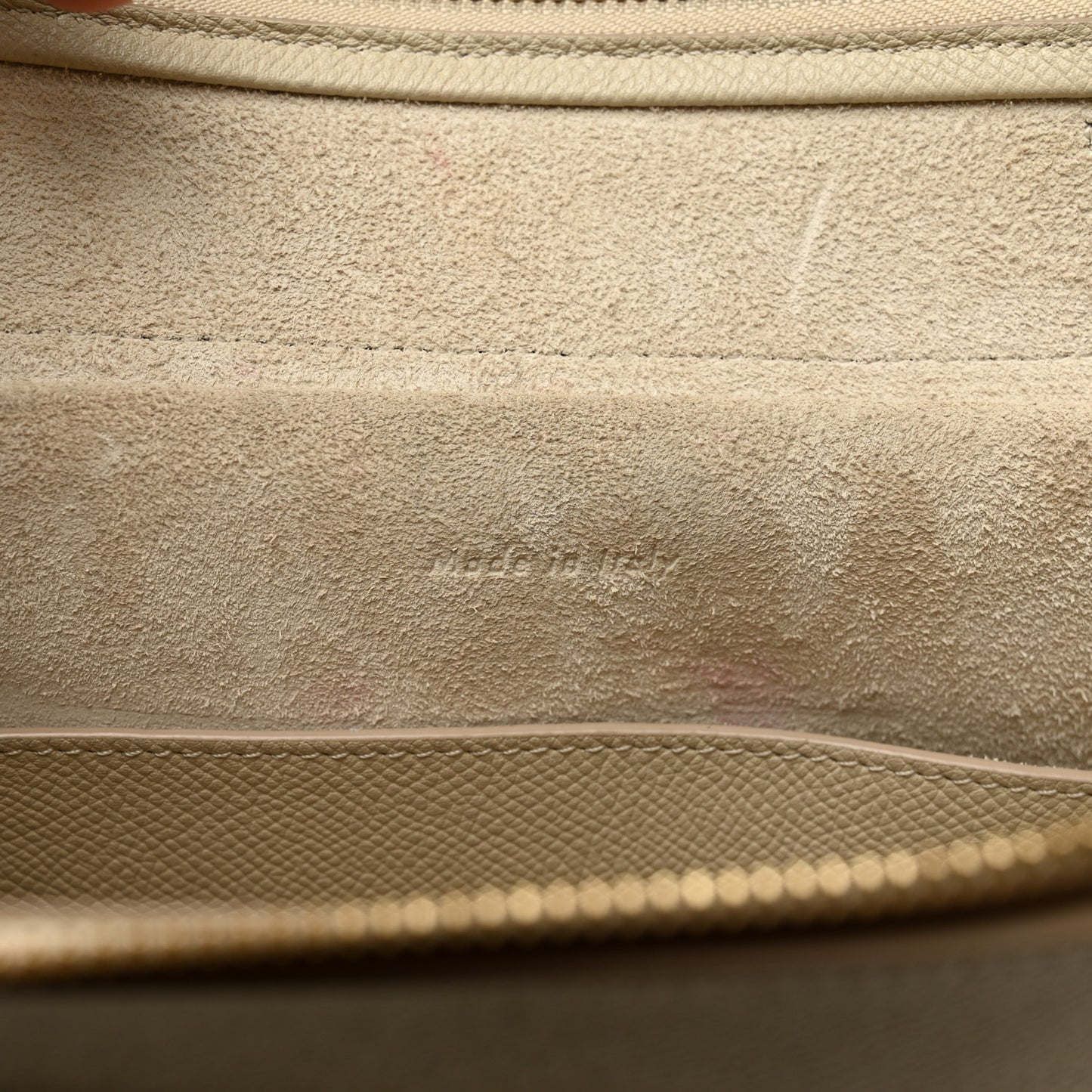 Grained Calfskin Micro Belt Bag Linen