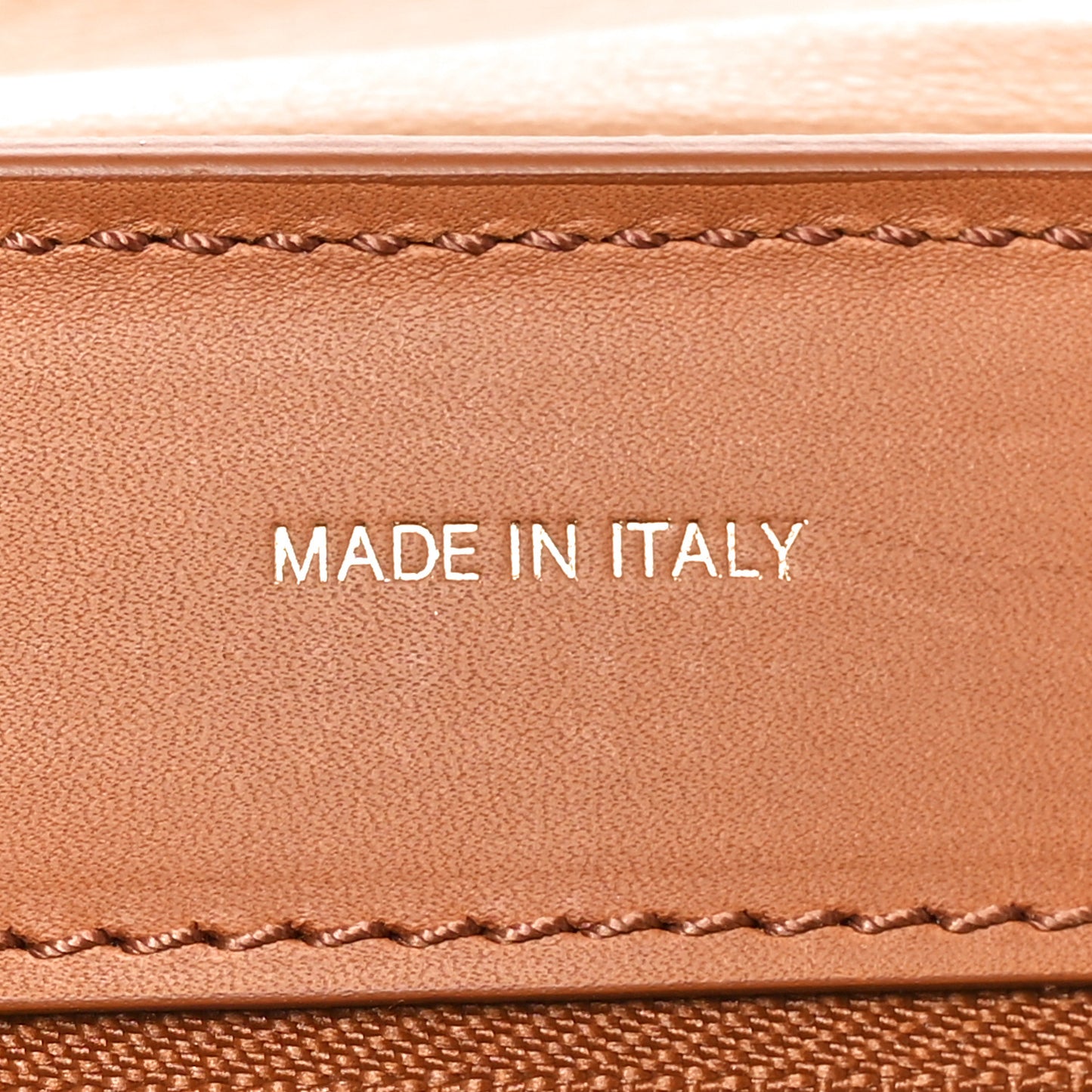 Natural Calfskin Small Trapeze Tan