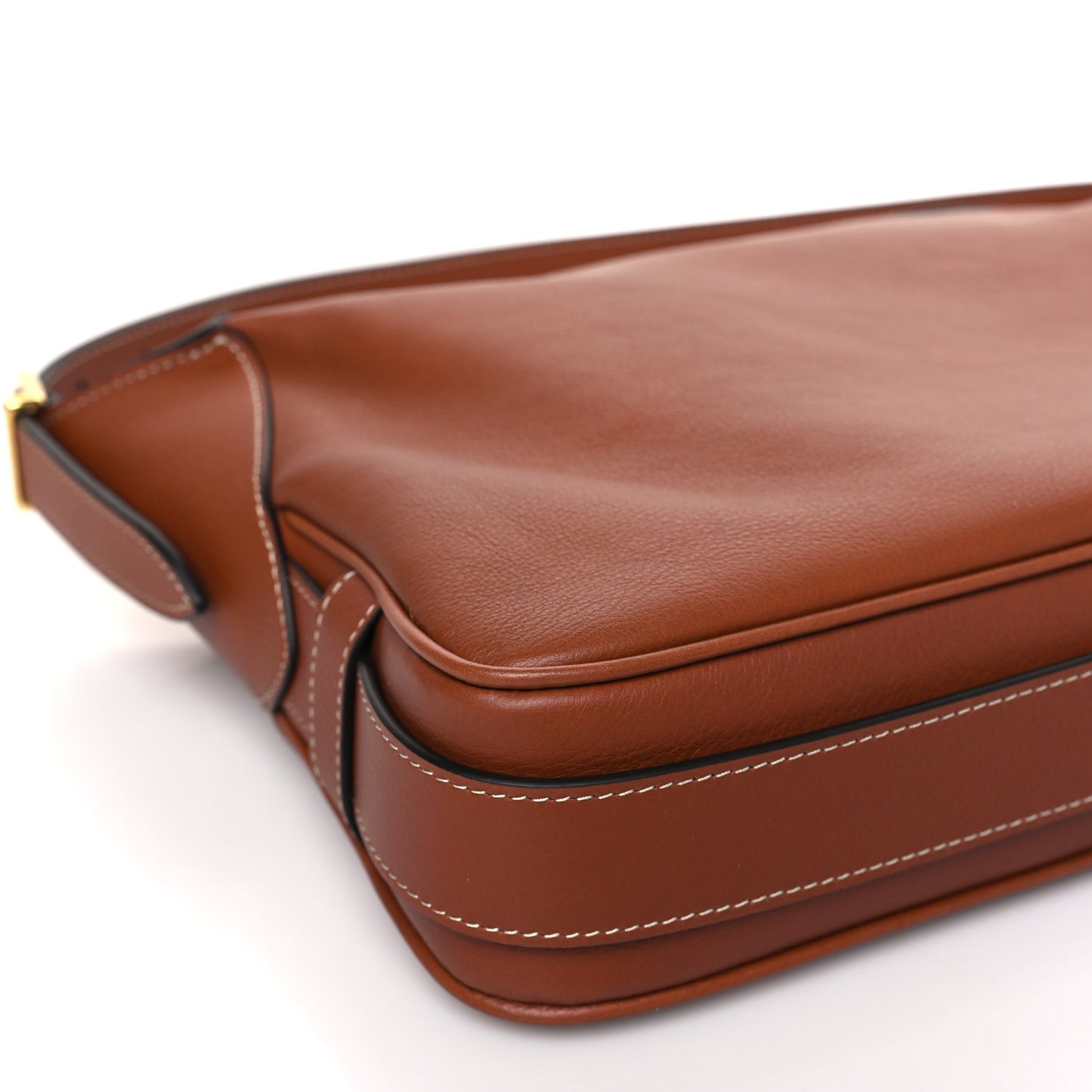 Supple Calfskin Medium Romy Shoulder Bag Tan