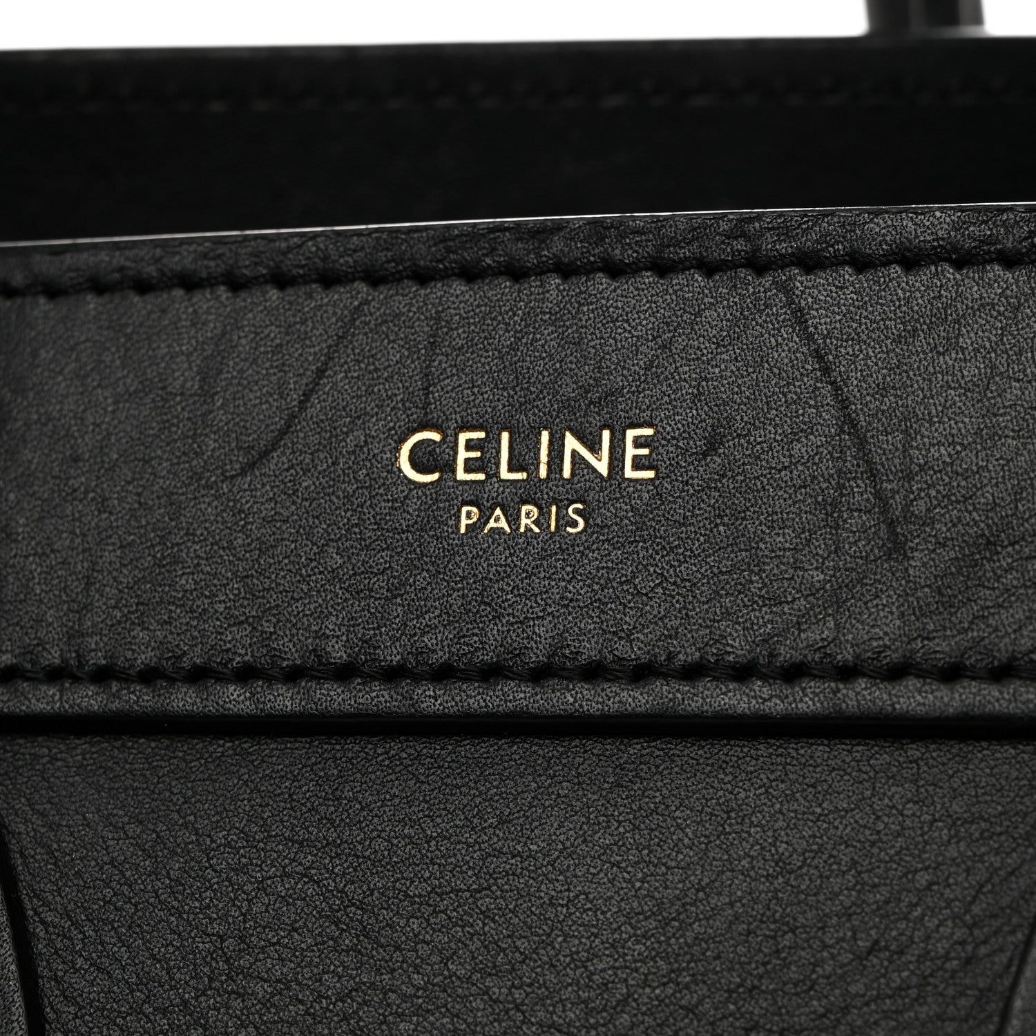 Celine Smooth Calfskin Nano Luggage Black 6 of 10