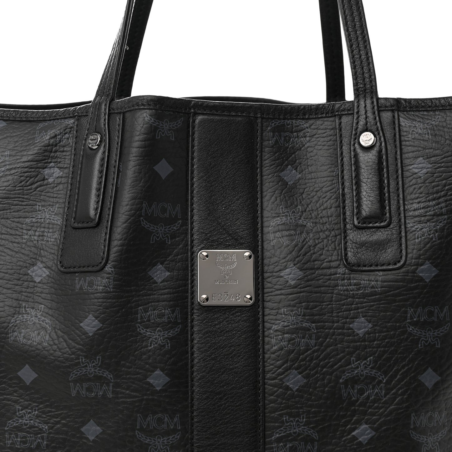 Visetos Large Liz Reversible Shopper Tote Black