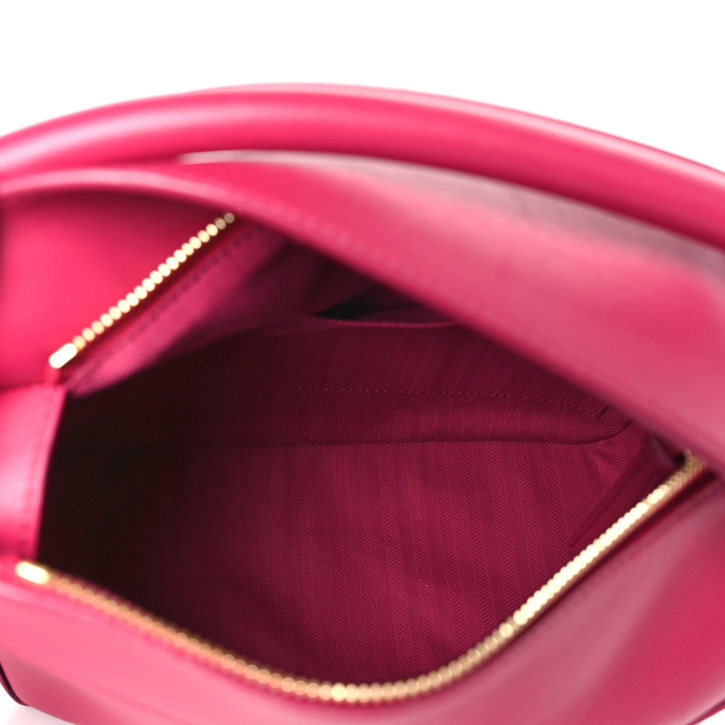 Satin Calfskin Monochrome Small Puzzle Edge Bag Ruby Red Glaze
