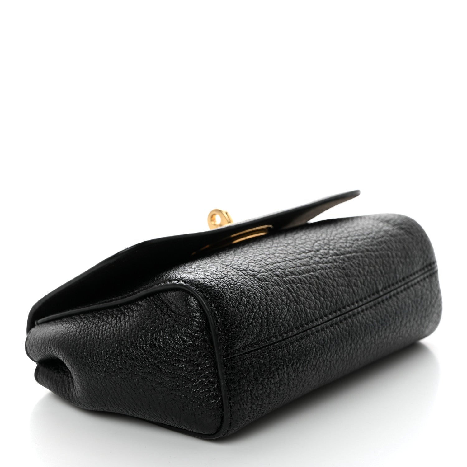 Mulberry Glossy Goatskin Mini Lily Flap Black 4 of 11