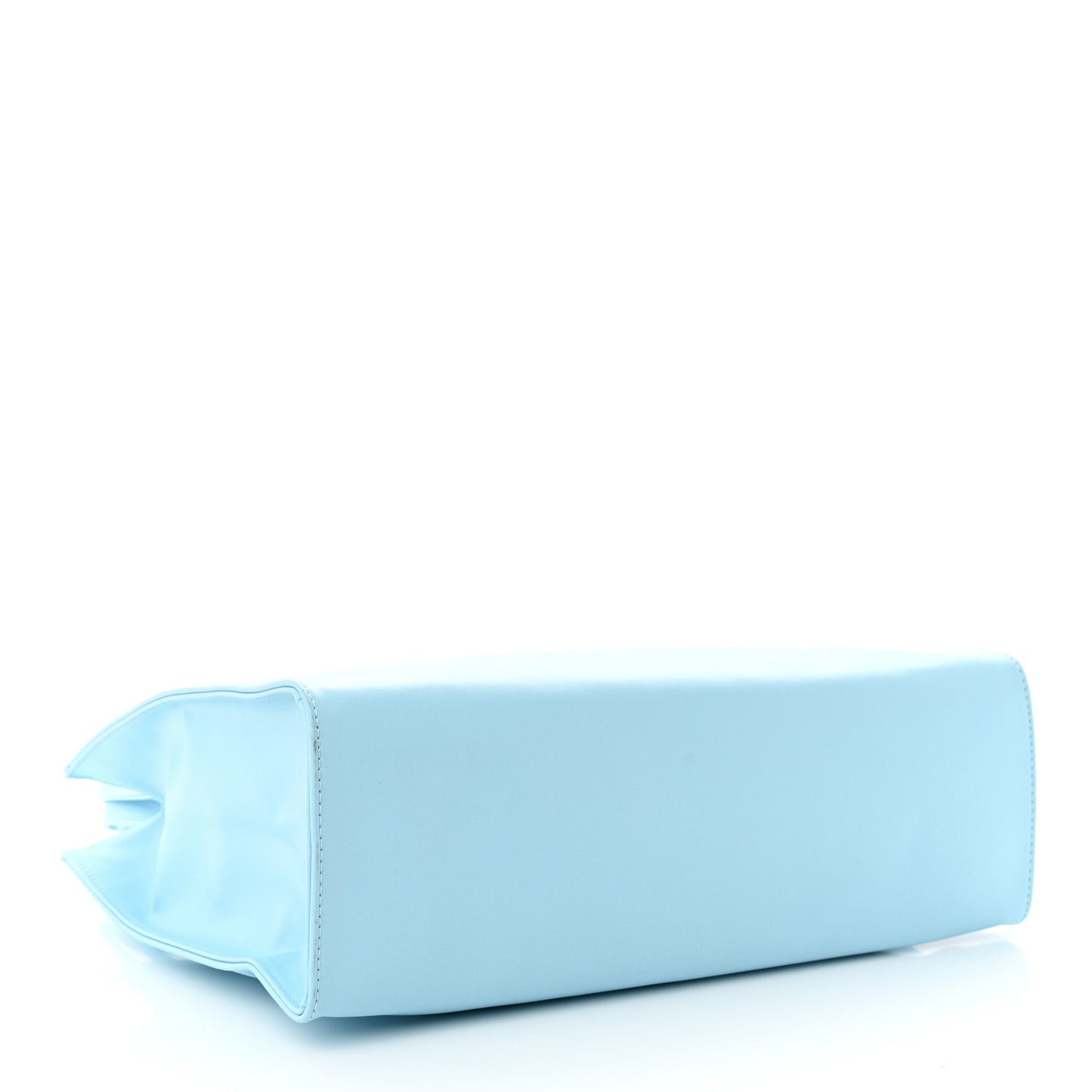 Vegan Leather Medium Shopping Bag Pool Blue