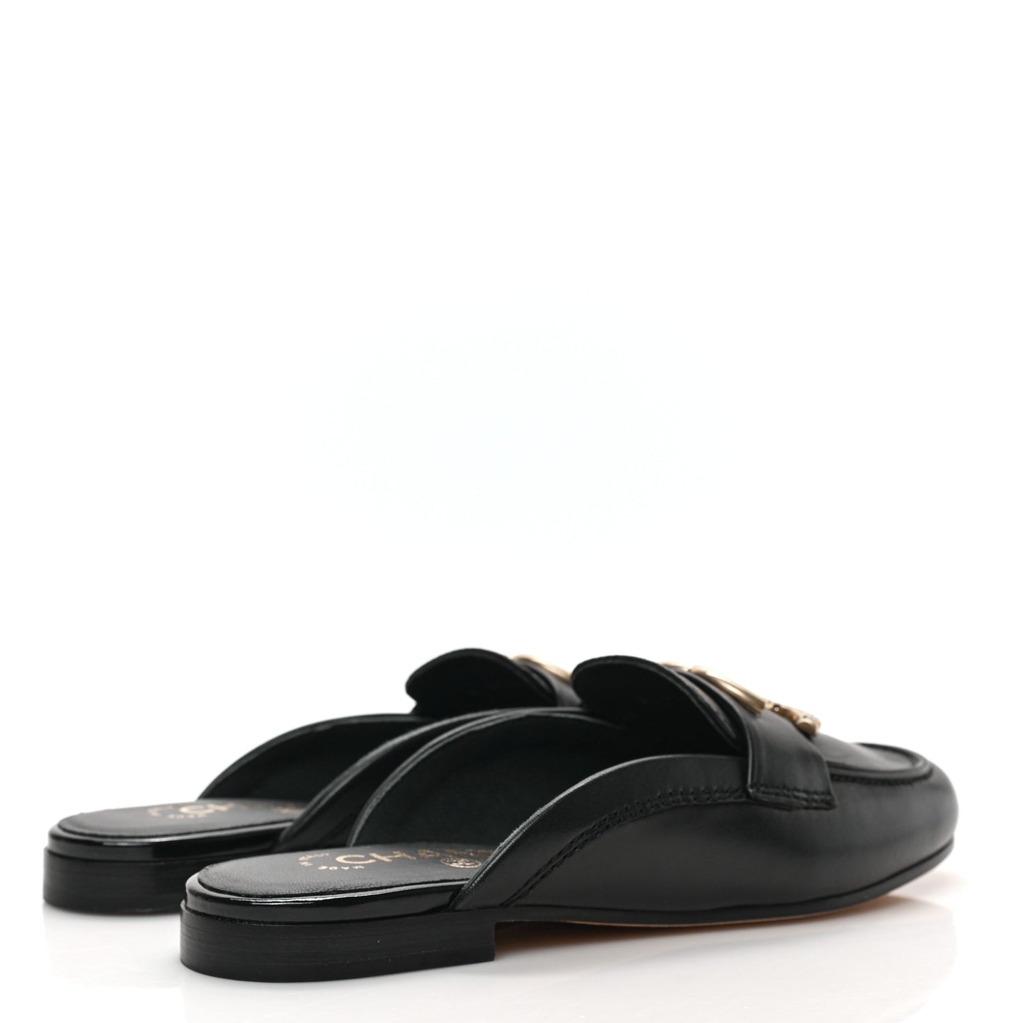 Lambskin CC Mules 35.5 Black