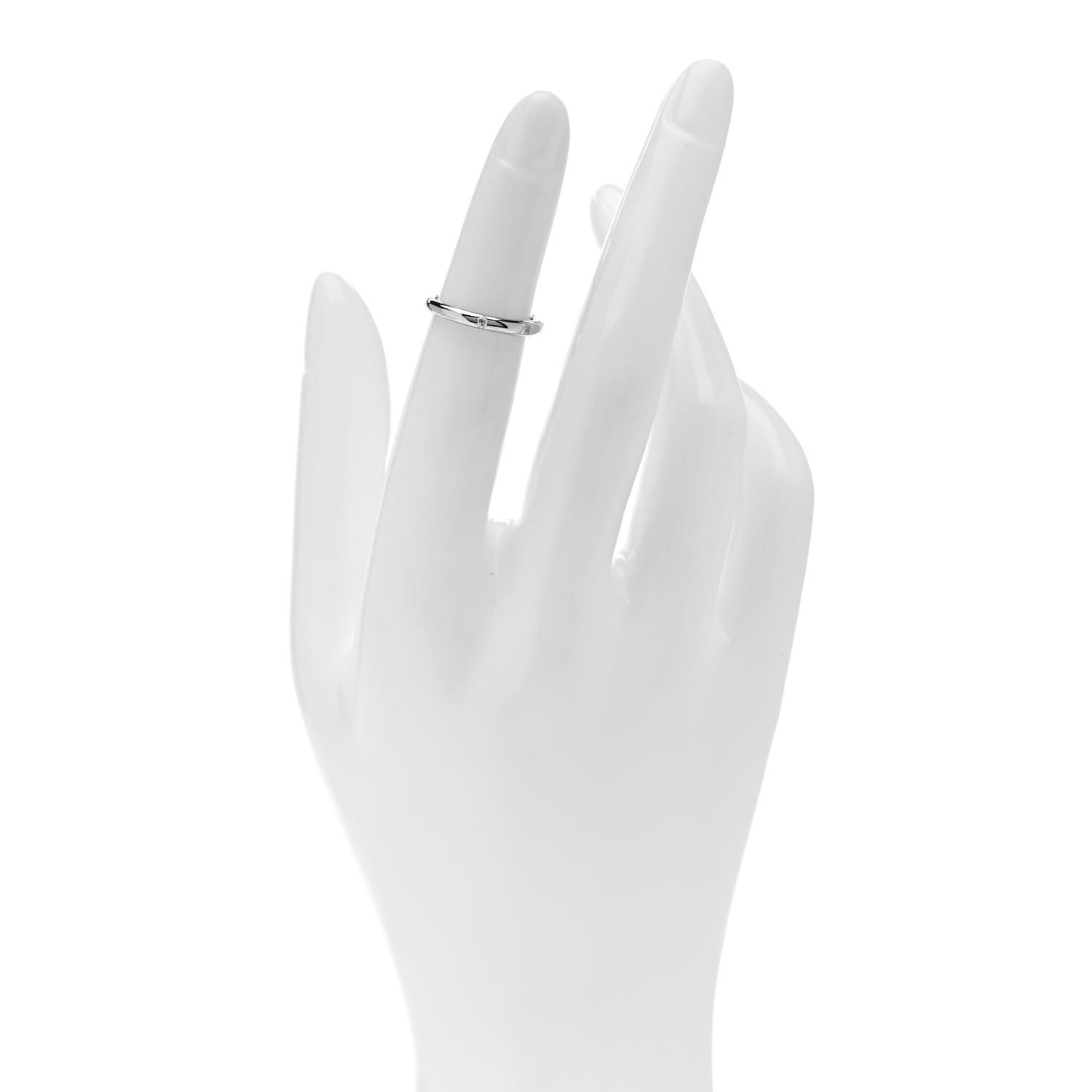Platinum Diamond Fedi Wedding Band Ring 45 3.5