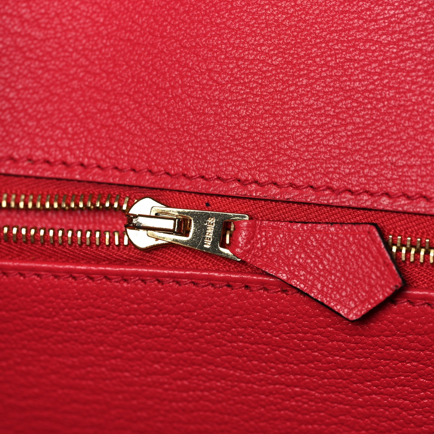 Taurillon Clemence Sombrero Birkin 30 Rouge H