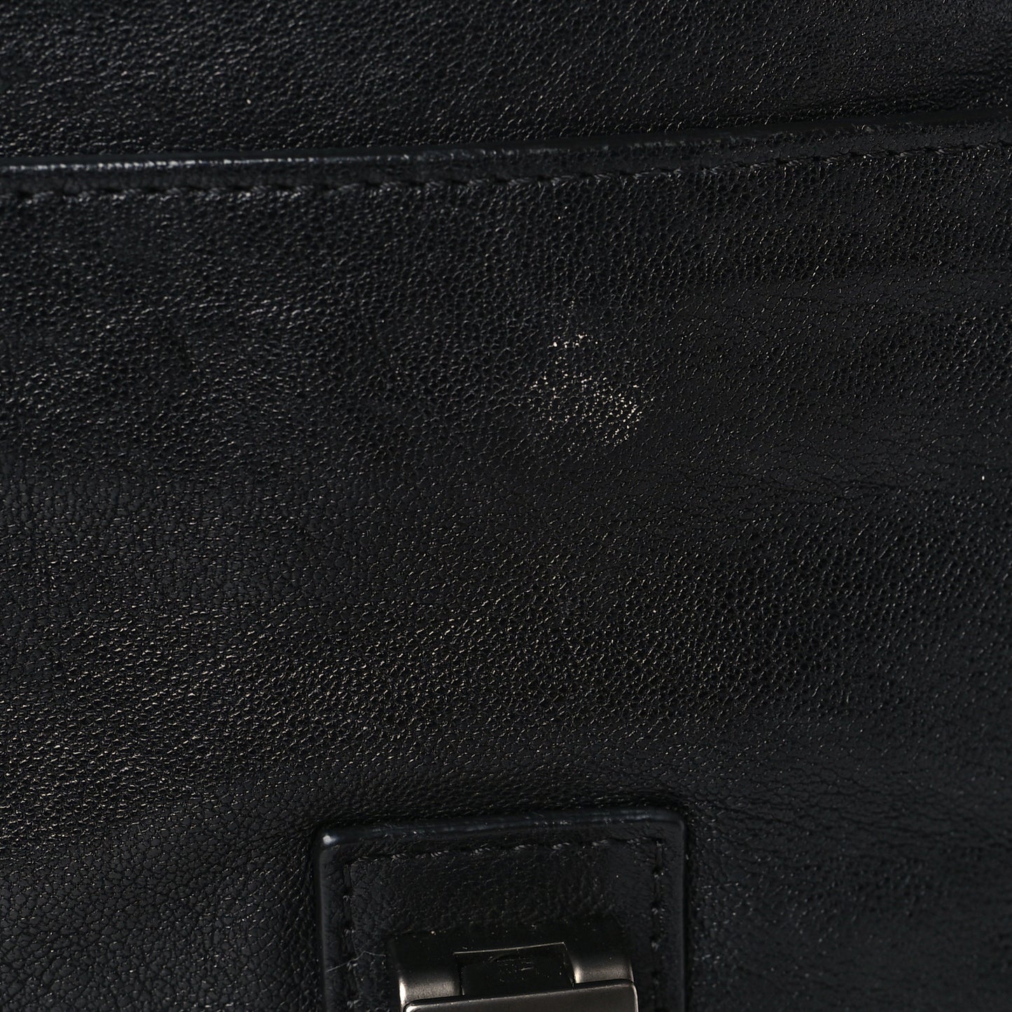 Lambskin Fringe PS1 Crossbody Pouch Black