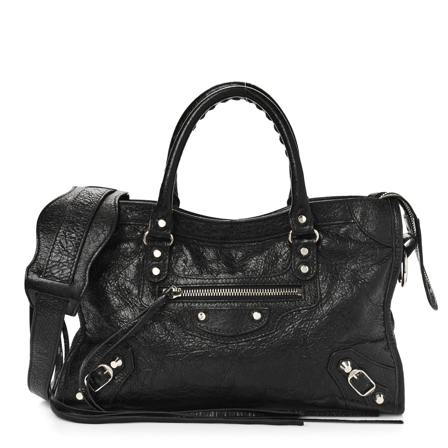 Agneau Classic Silver Hardware S City Black