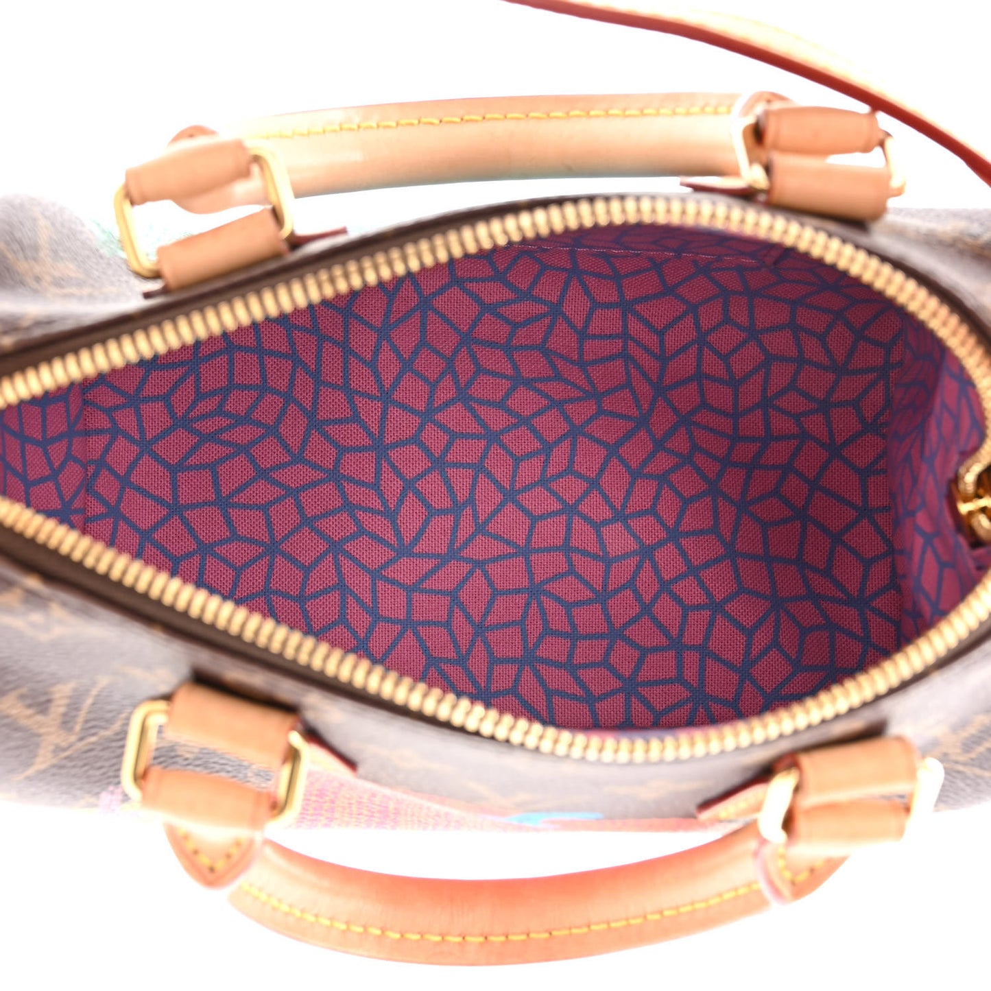 LV X YK Monogram Pumpkins Speedy Bandouliere 20