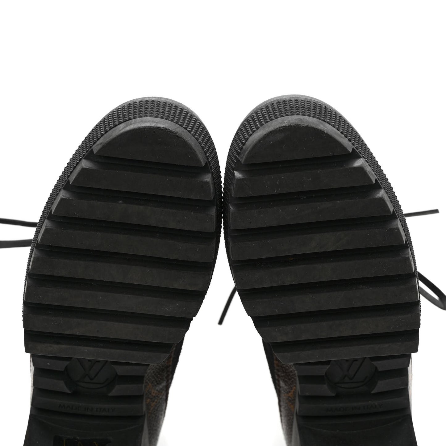 Suede Calfskin Monogram Laureate Platform Desert Boots 38 Black