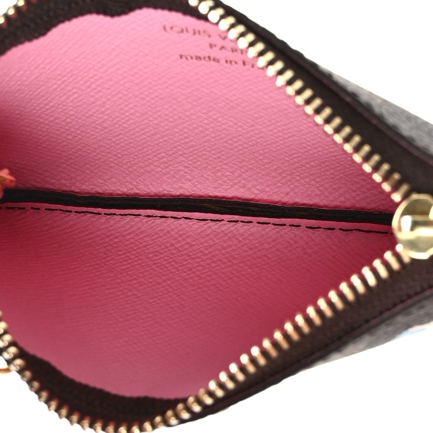 Monogram 2023 Christmas Animation Alpine Key Pouch Pink