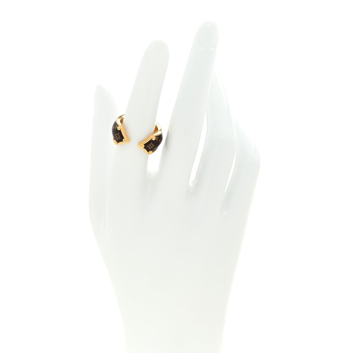 Metal LV Instinct Set of 2 Rings L 52 6 Silver Gold