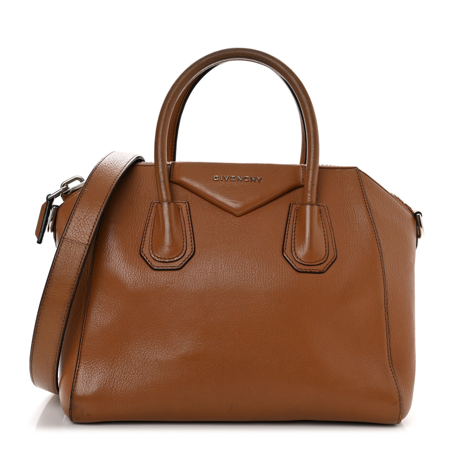 Givenchy Sugar Goatskin Small Antigona Cognac 1 of 15
