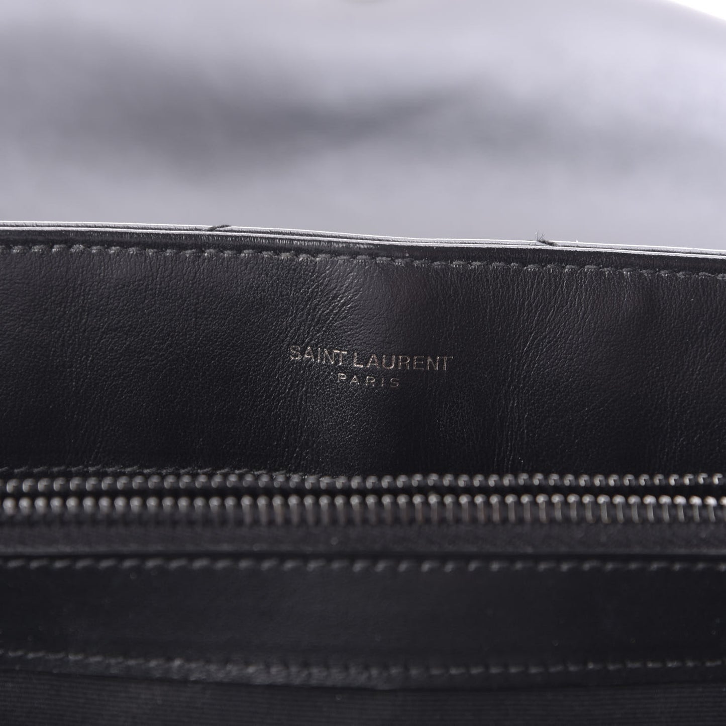 Calfskin Y Quilted Monogram Medium Loulou Chain Satchel Black