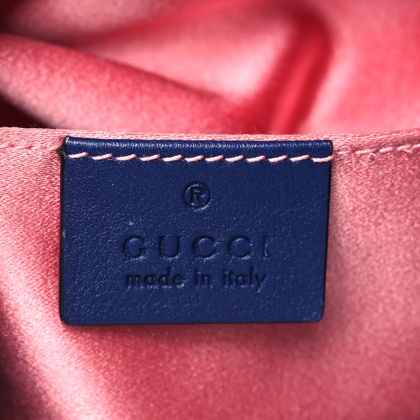 Velvet Matelasse GG Marmont Bucket Bag Cobalt Blue