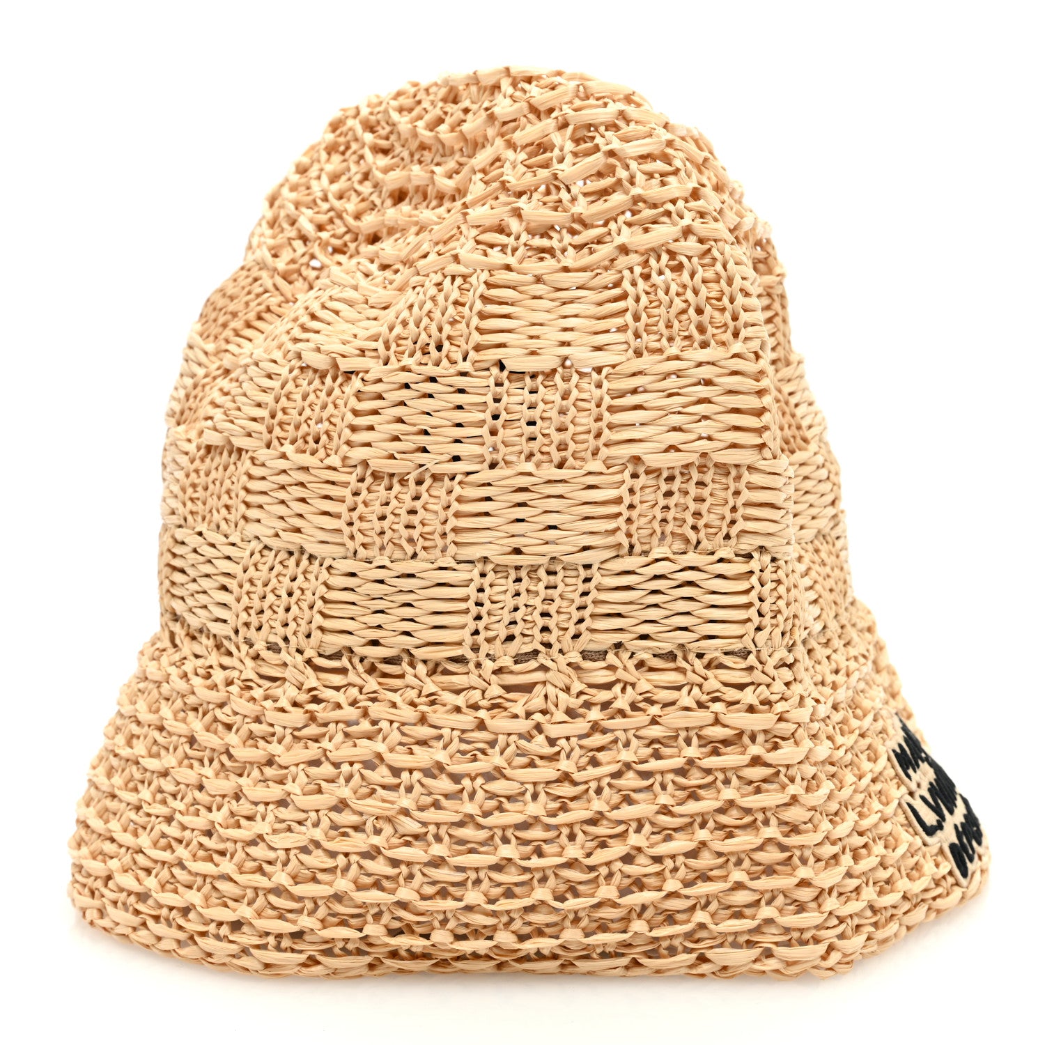 Louis Vuitton Damier Raffia Woven Hat L Natural 6 of 8