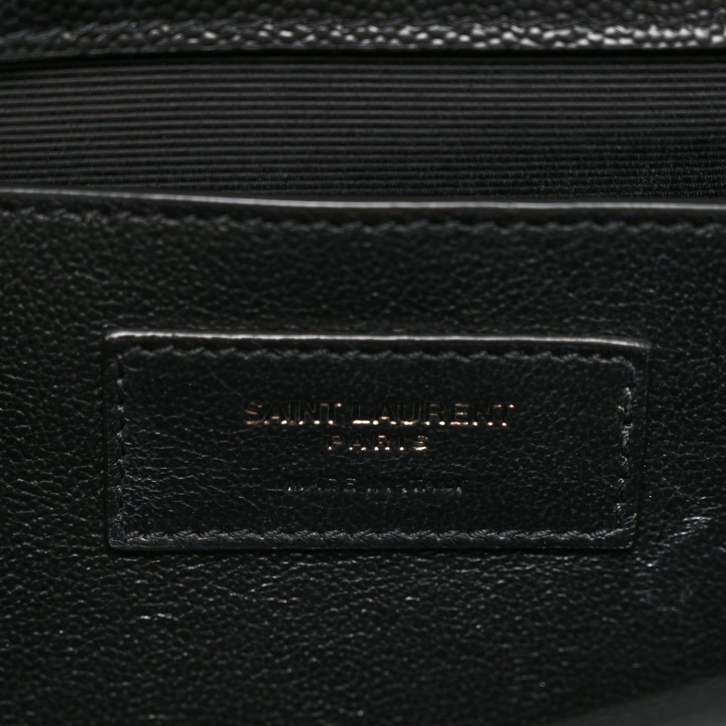 Grain De Poudre Monochrome Monogram Cassandre Clutch Black