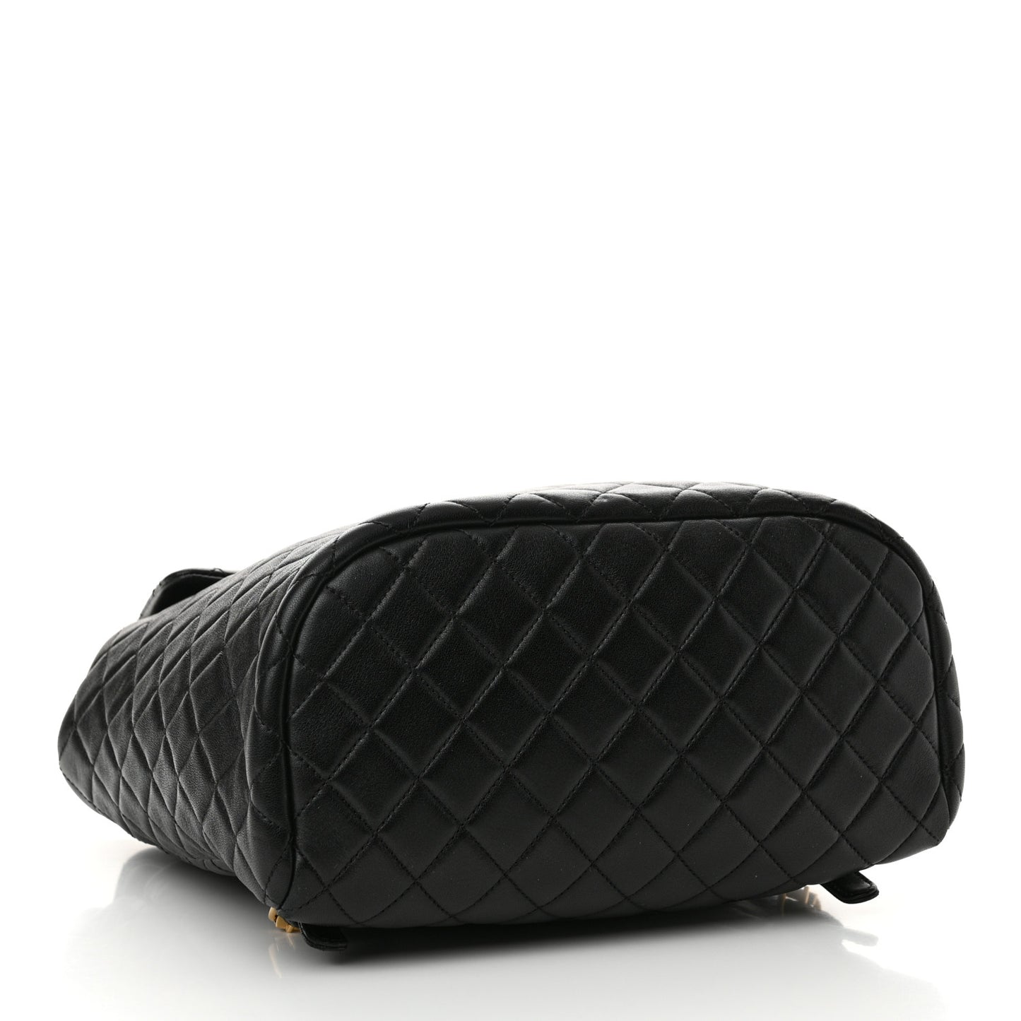 Calfskin Quilted Large Urban Spirit Backpack Black Black